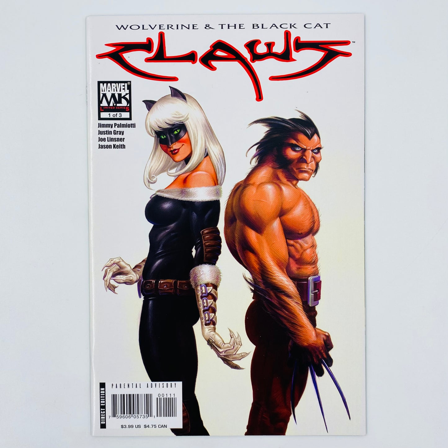 Claws starring Wolverine & Black Cat #1-3 (2006) Marvel Knights