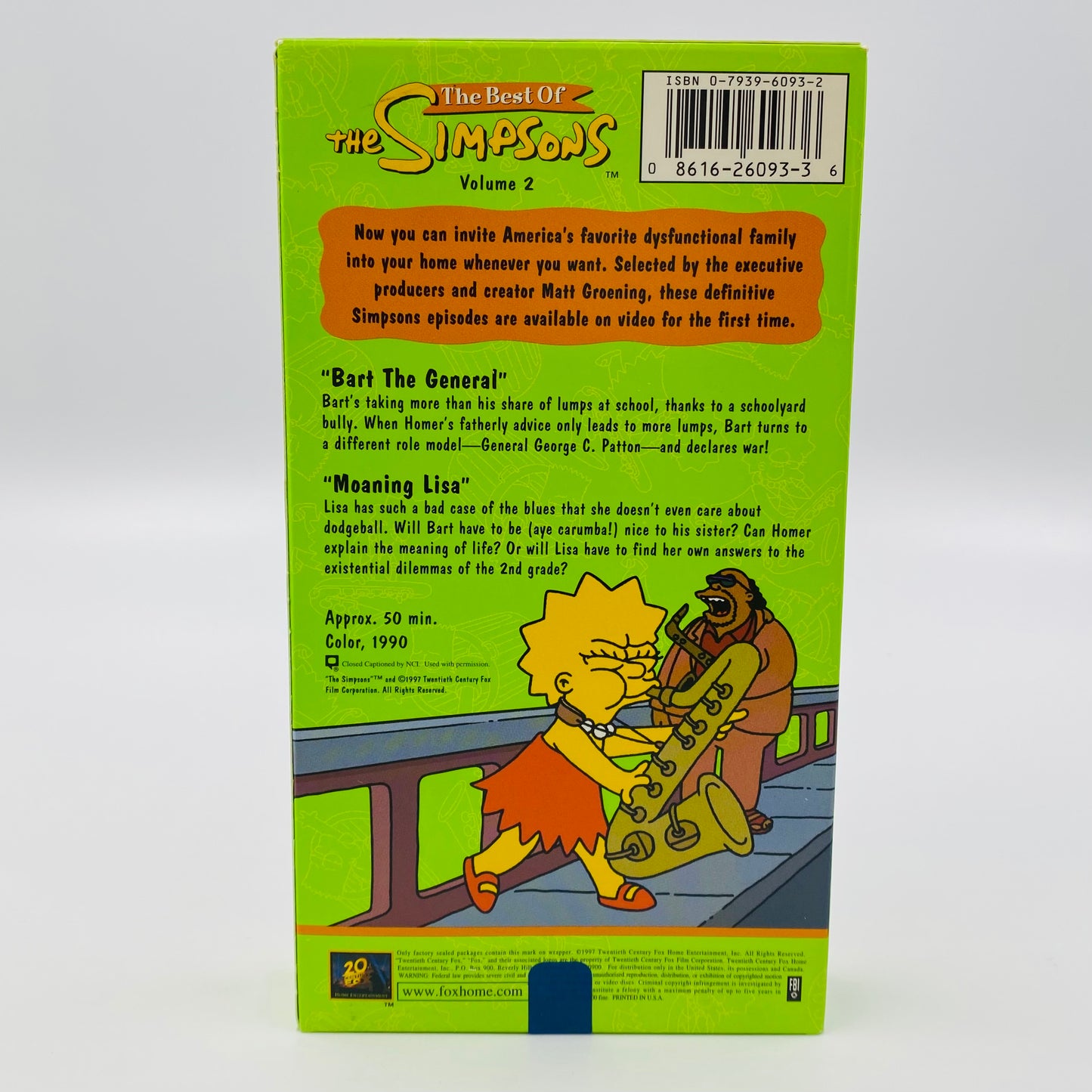 The Best of the Simpsons volumes 1, 2 and 3 VHS tape box set (1997) 20th Century Fox Home Entertainment