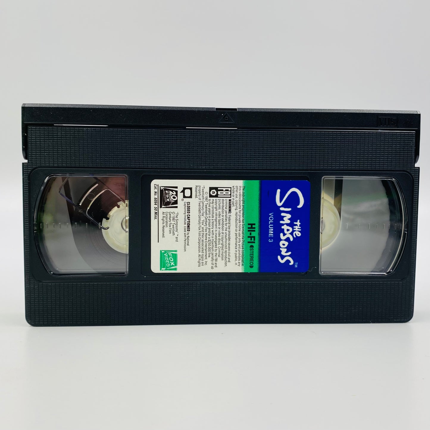 The Best of the Simpsons volumes 1, 2 and 3 VHS tape box set (1997) 20th Century Fox Home Entertainment