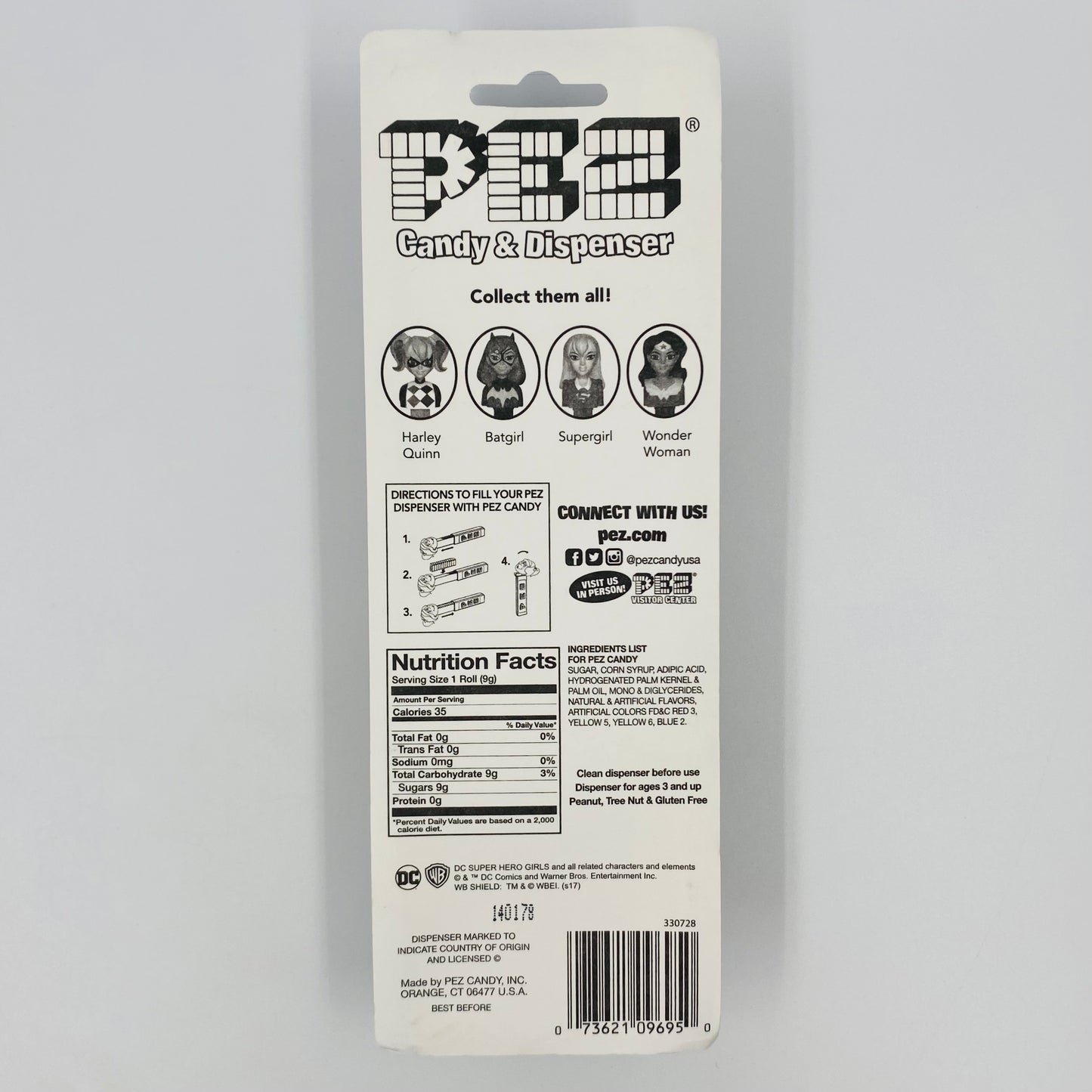 DC Super Hero Girls Batgirl PEZ dispenser (2017) carded 7.5 China