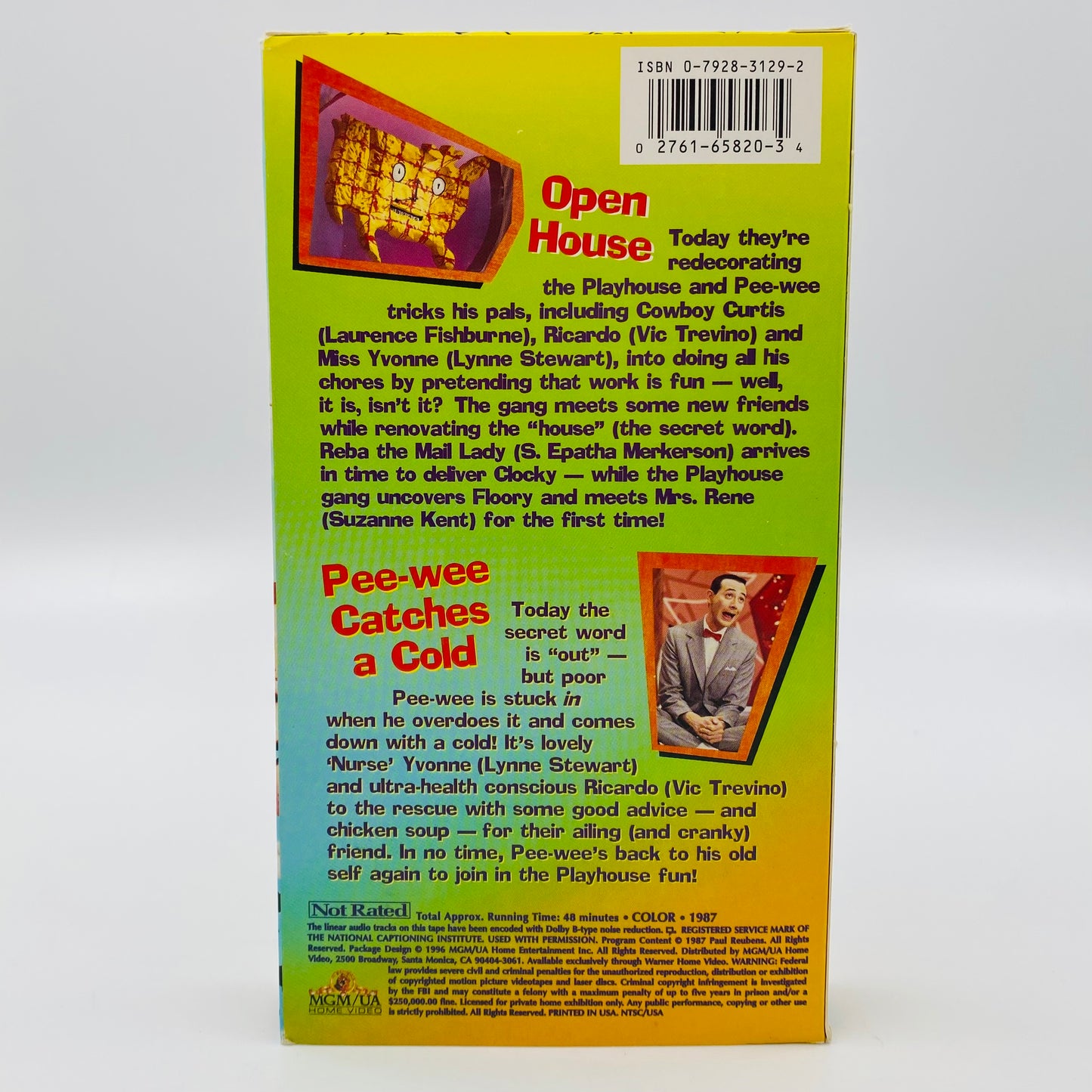 Pee Wee’s Playhouse Vol. 1-8 VHS tape box set (1996) MGM/UA Home Video