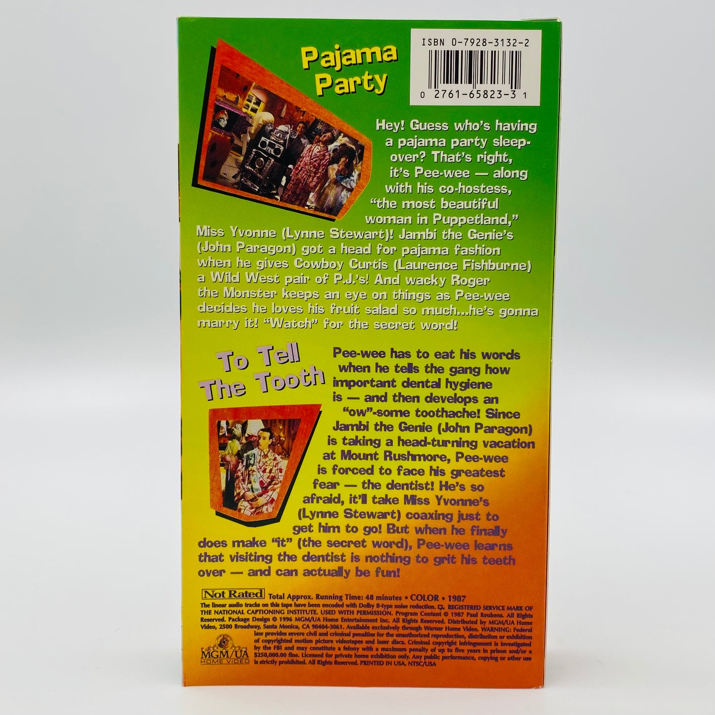 Pee Wee’s Playhouse Vol. 1-8 VHS tape box set (1996) MGM/UA Home Video