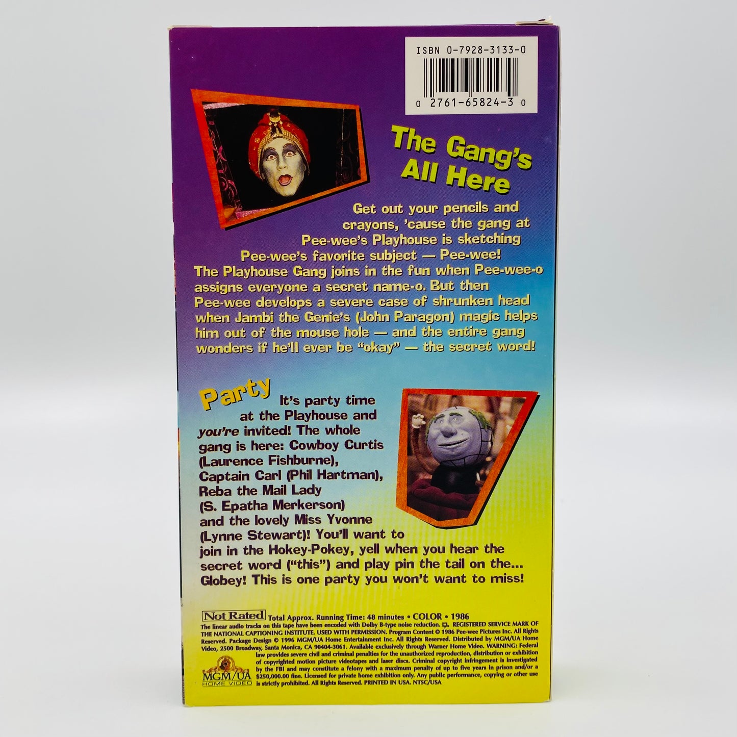 Pee Wee’s Playhouse Vol. 1-8 VHS tape box set (1996) MGM/UA Home Video