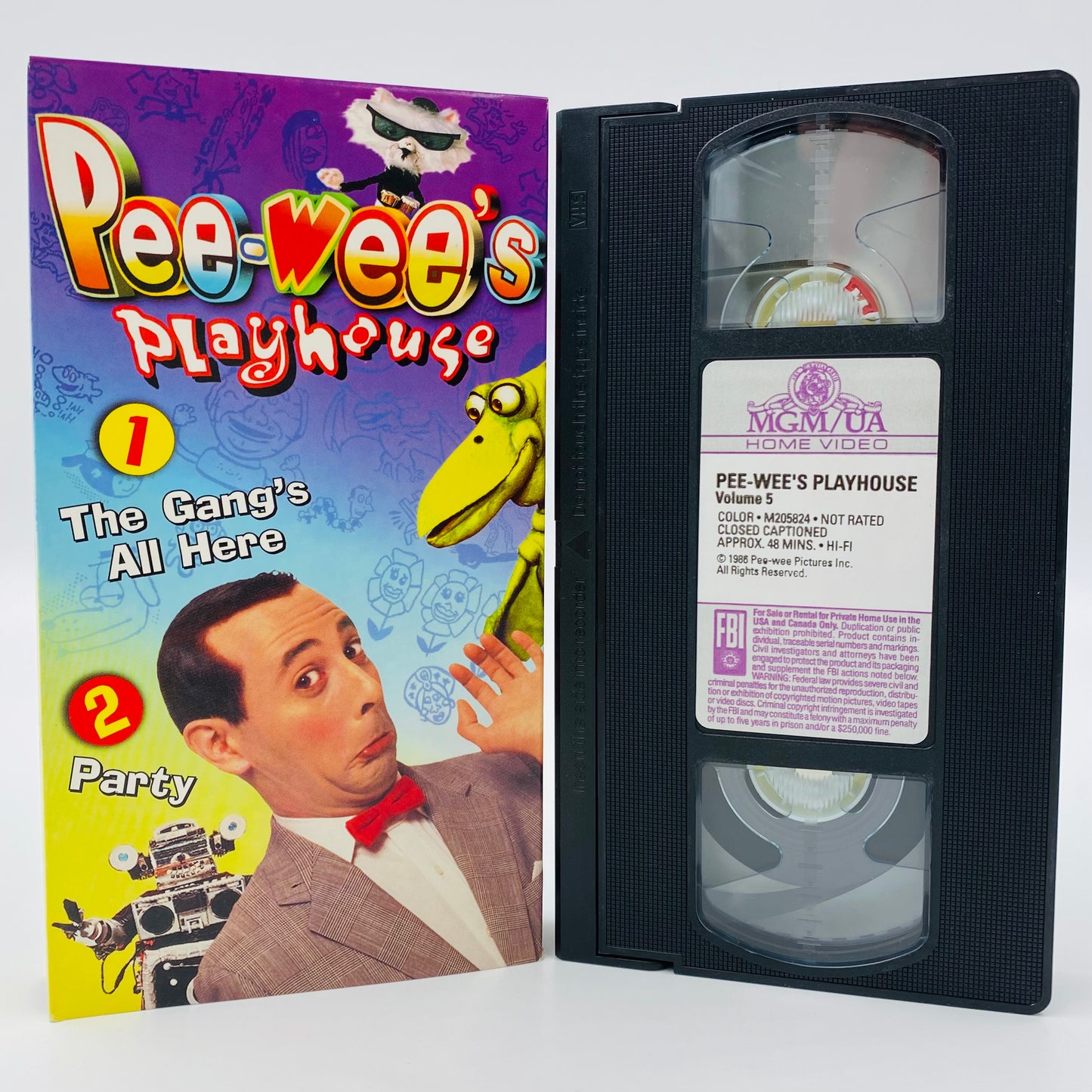 Pee Wee’s Playhouse Vol. 1-8 VHS tape box set (1996) MGM/UA Home Video