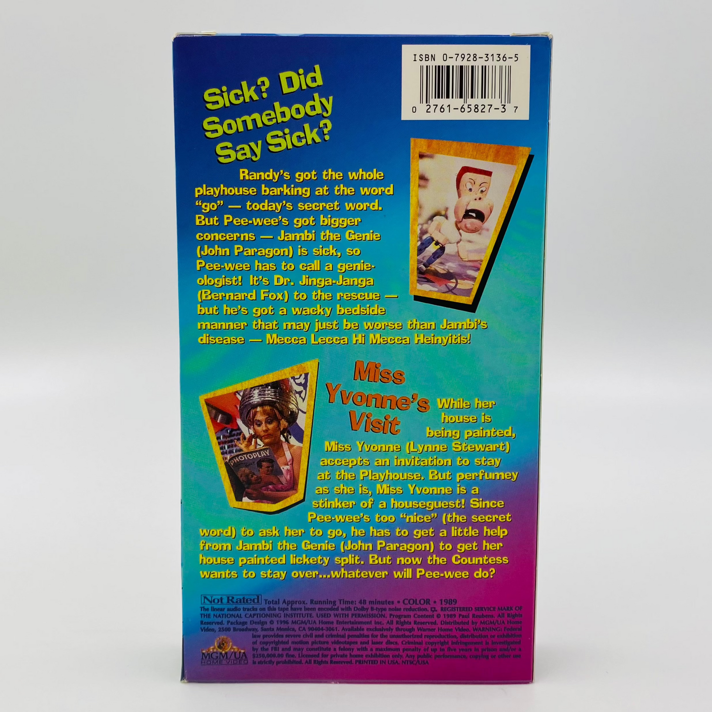 Pee Wee’s Playhouse Vol. 1-8 VHS tape box set (1996) MGM/UA Home Video