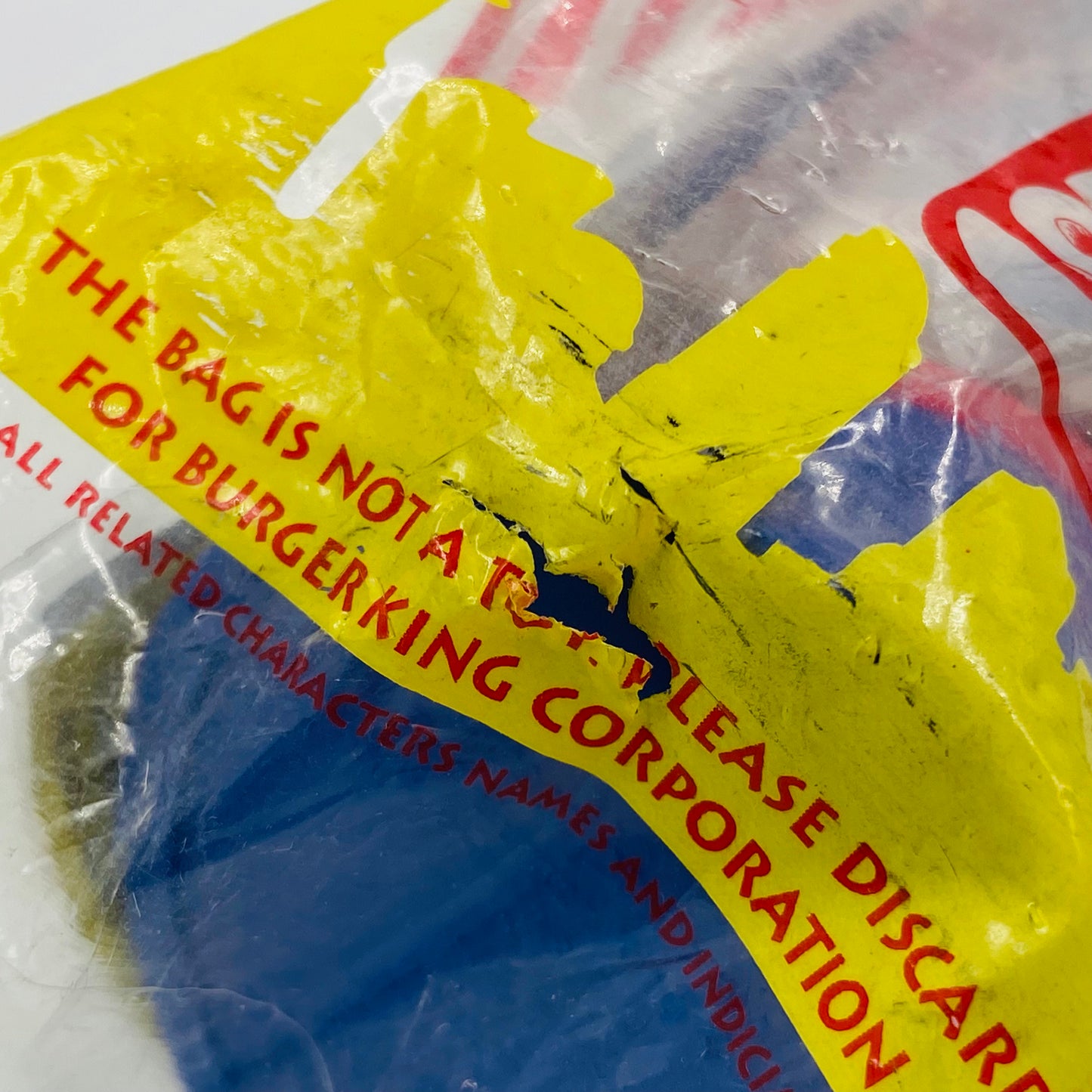 Superman The Animated Series Phone Booth Burger King Kids' Meals toy (1997) bagged