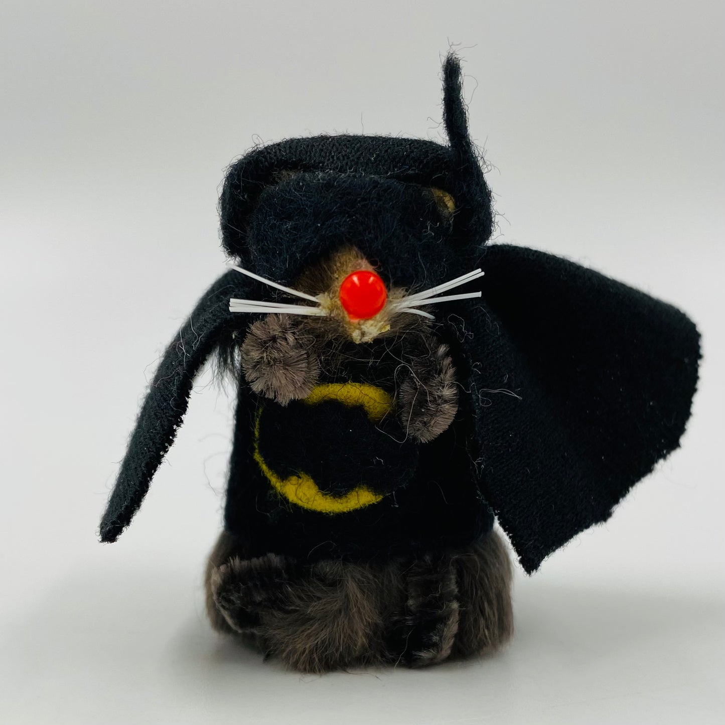 Original Fur Animals W Germany 2” Mouse in CUSTOM Batman costume (1990’s)