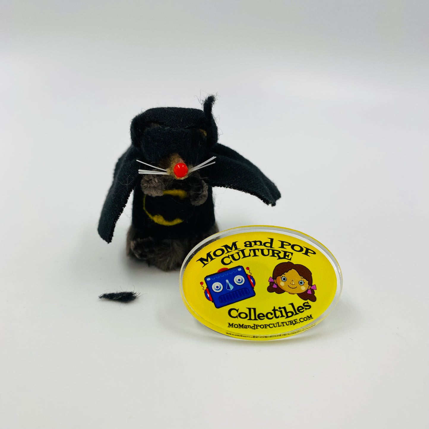 Original Fur Animals W Germany 2” Mouse in CUSTOM Batman costume (1990’s)