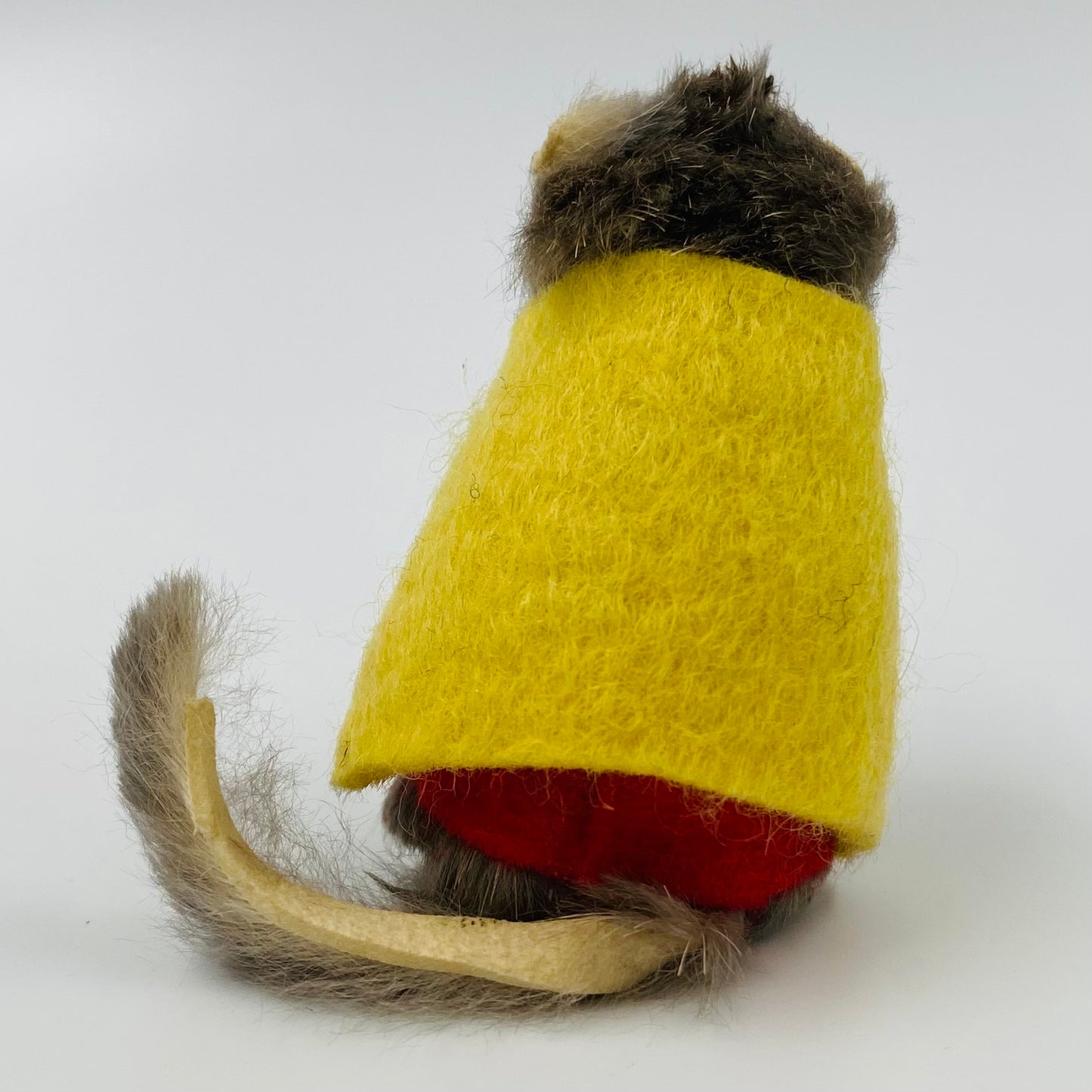 Original Fur Animals W Germany 2” Mouse in CUSTOM Robin costume (1990’s)