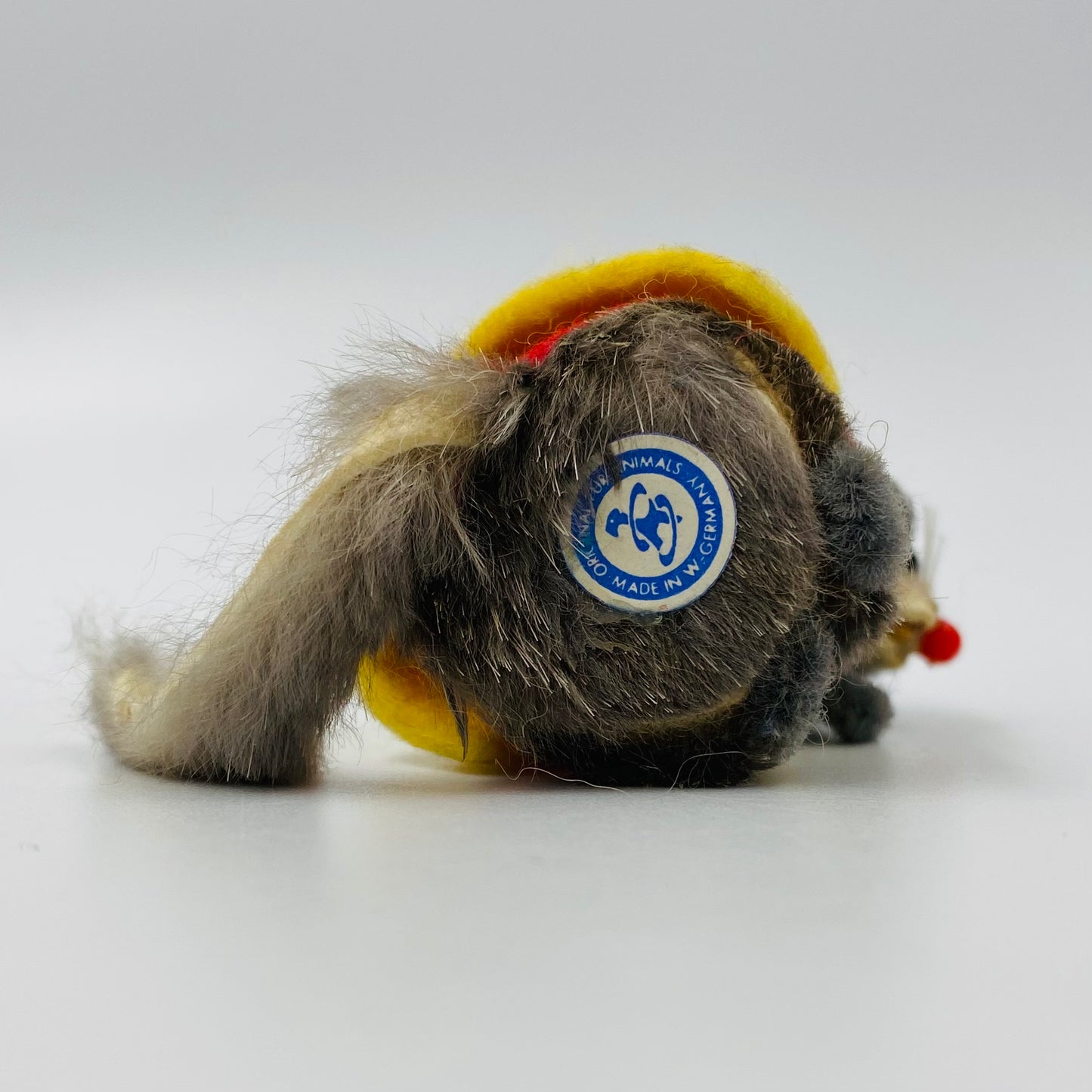 Original Fur Animals W Germany 2” Mouse in CUSTOM Robin costume (1990’s)