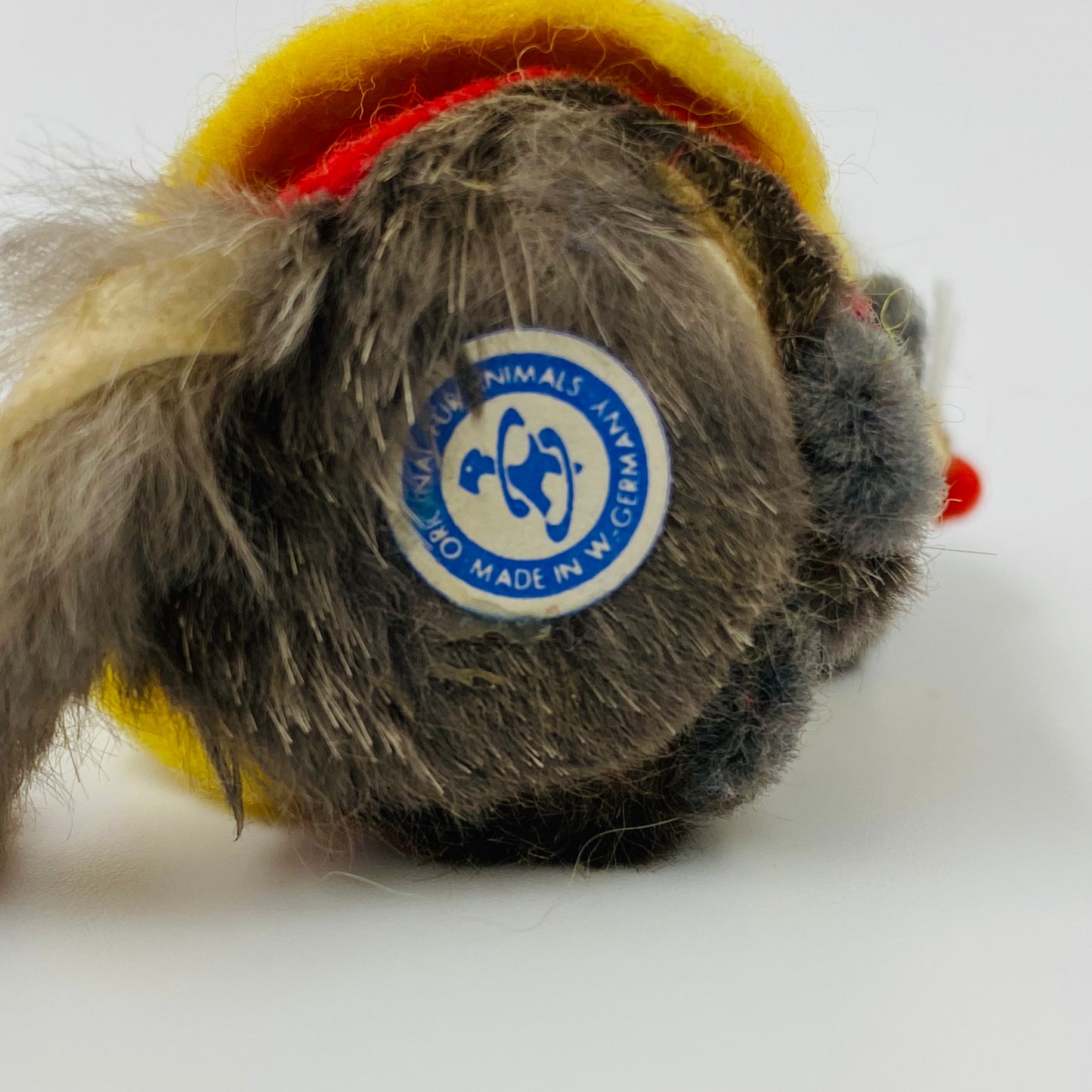 Original Fur Animals W Germany 2” Mouse in CUSTOM Robin costume (1990’s)