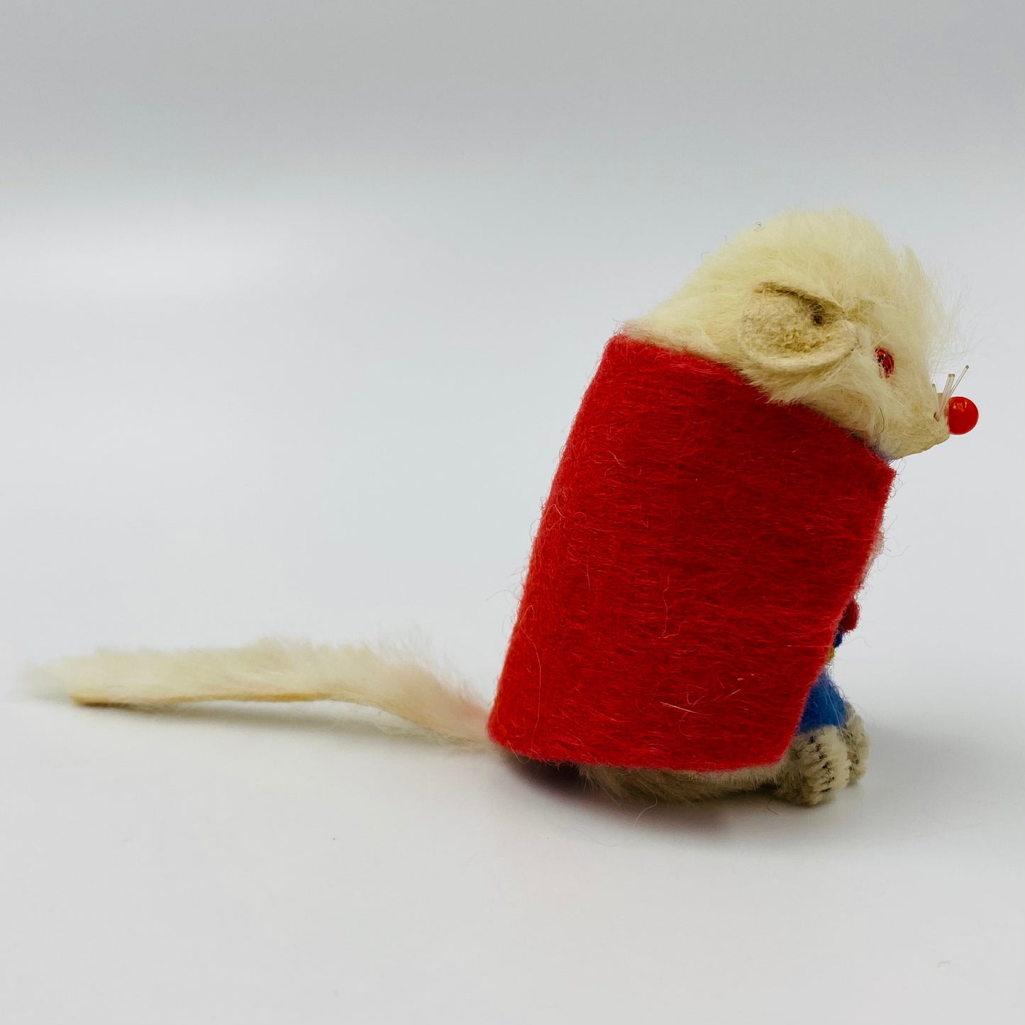 Original Fur Animals W Germany 2” Mouse in CUSTOM Superman costume (1990’s)