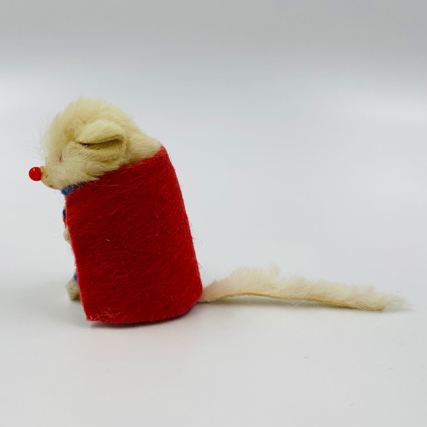 Original Fur Animals W Germany 2” Mouse in CUSTOM Superman costume (1990’s)