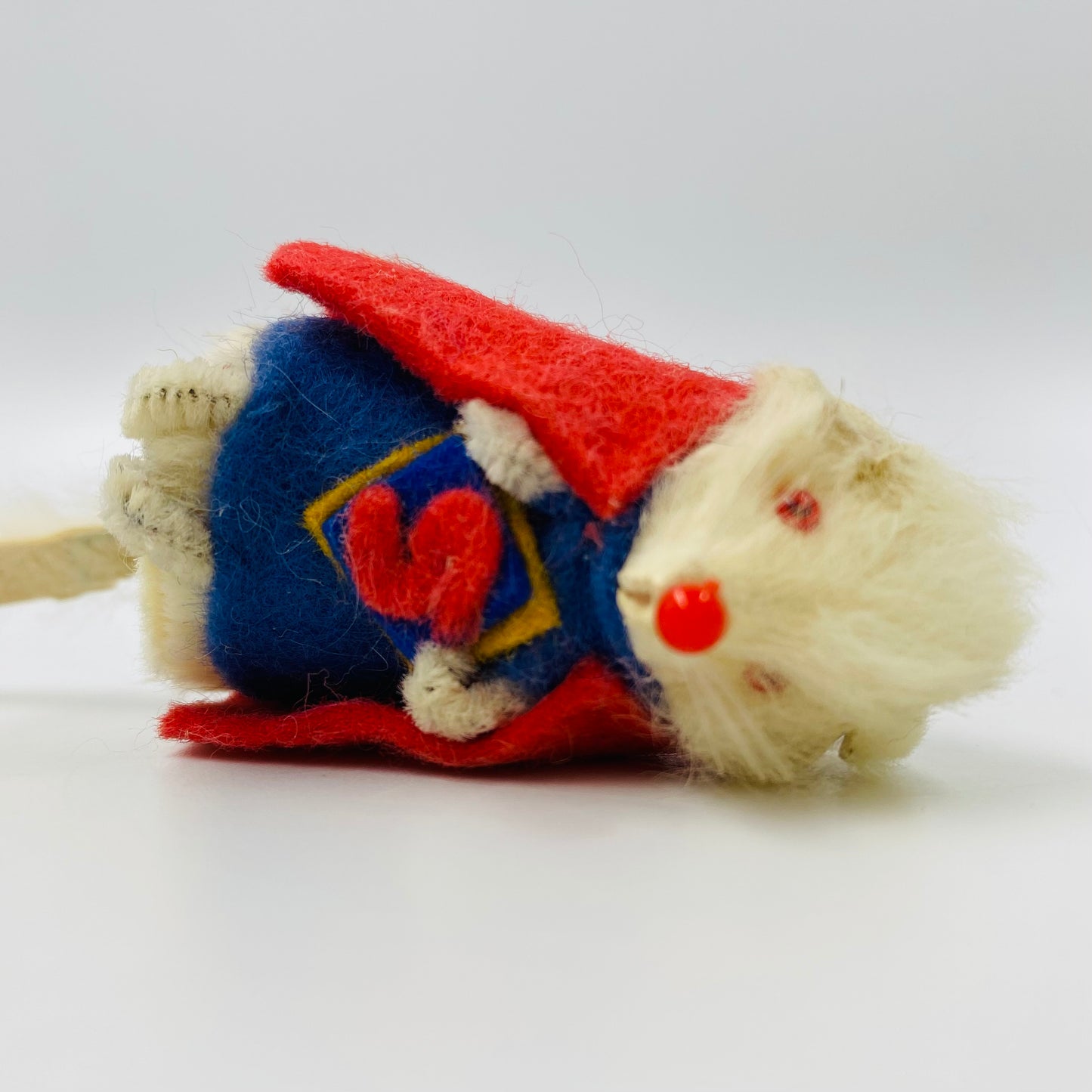 Original Fur Animals W Germany 2” Mouse in CUSTOM Superman costume (1990’s)