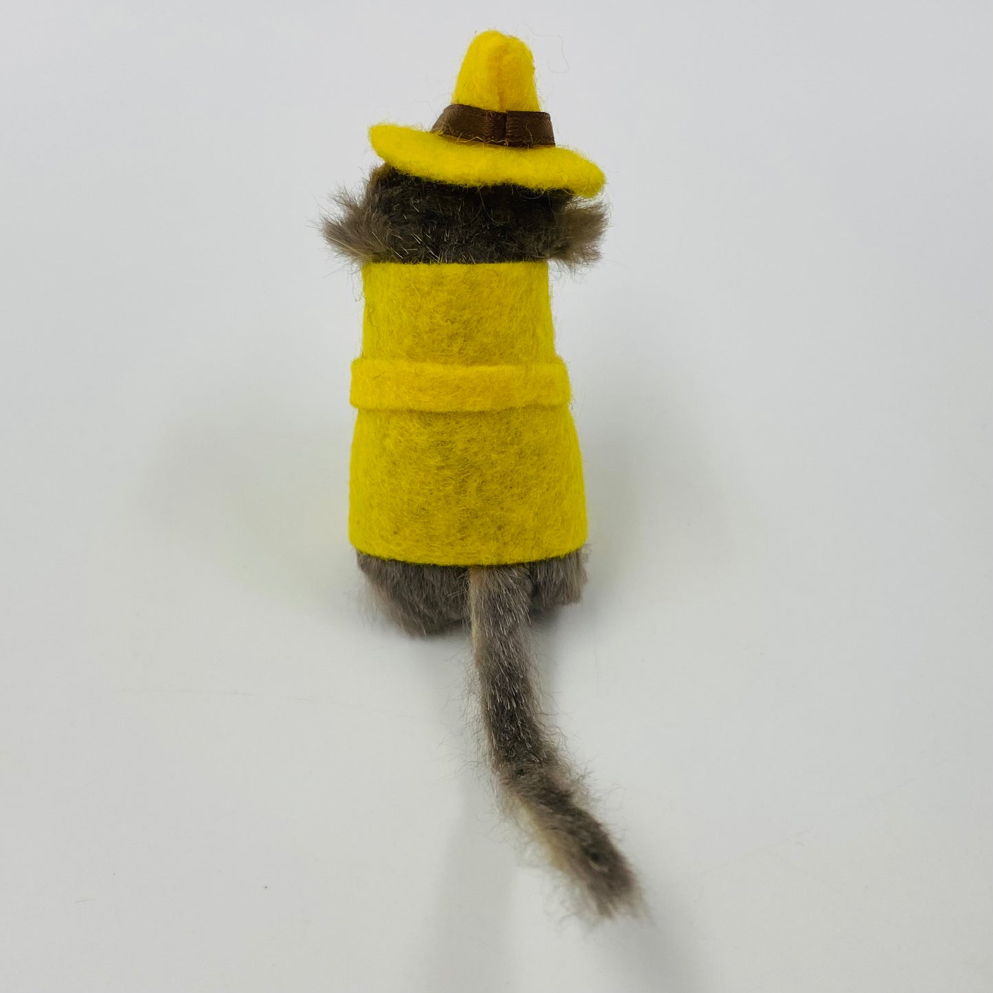 Original Fur Animals W Germany 2” Mouse in CUSTOM Dick Tracy costume (1990’s)