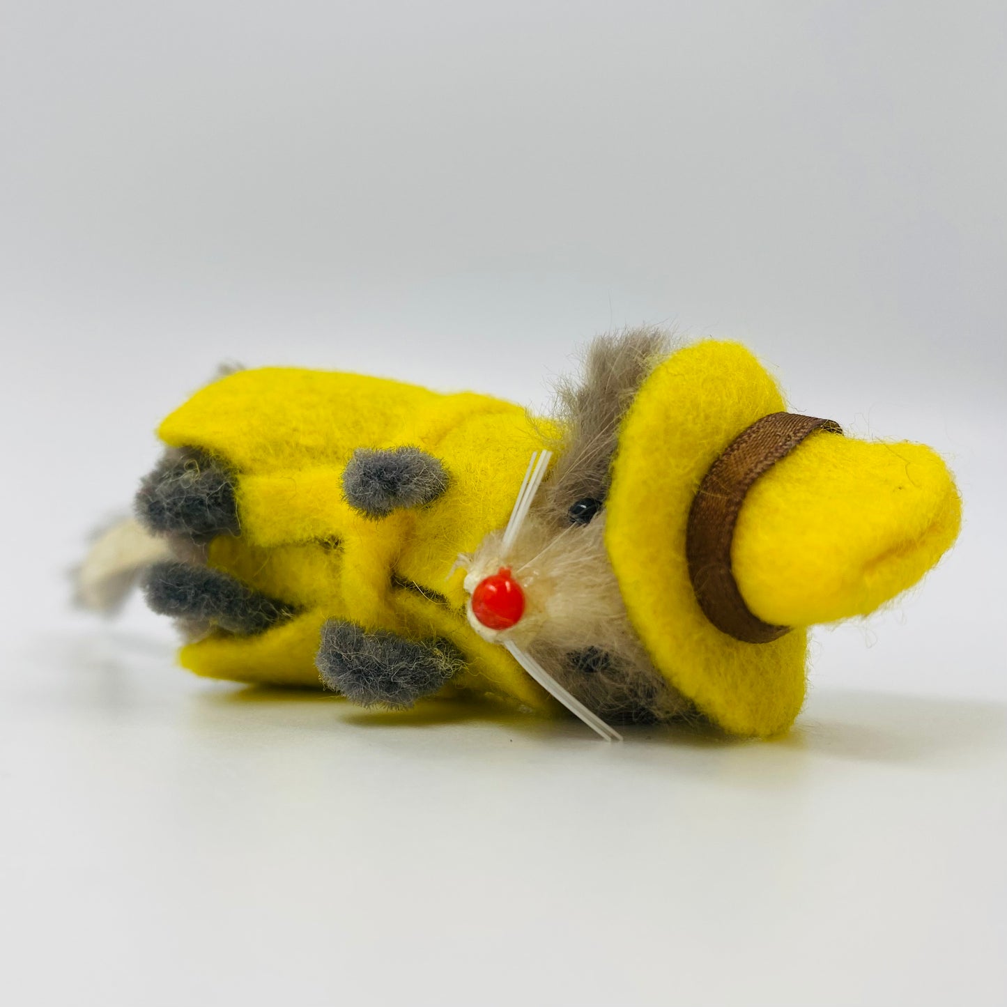 Original Fur Animals W Germany 2” Mouse in CUSTOM Dick Tracy costume (1990’s)