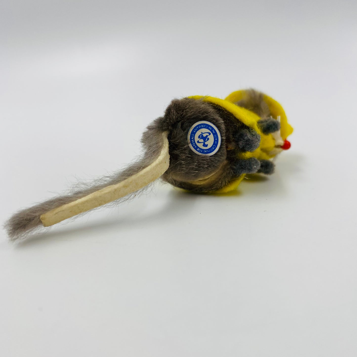 Original Fur Animals W Germany 2” Mouse in CUSTOM Dick Tracy costume (1990’s)