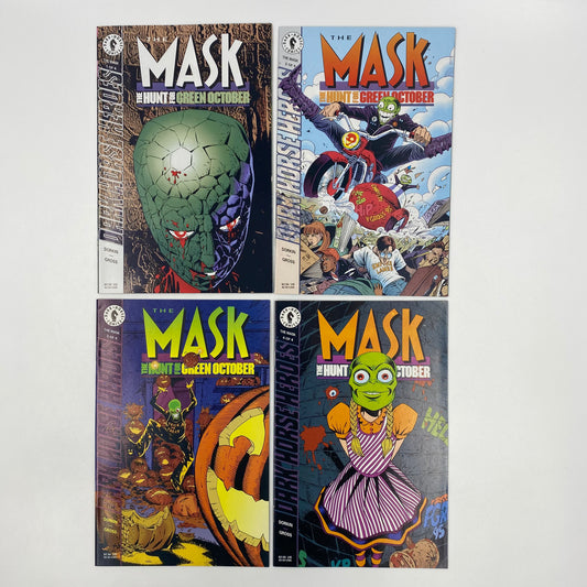 The Mask the Hunt for Green October #1-4 (1995) Dark Horse (FN+, FN, VF-, FN)