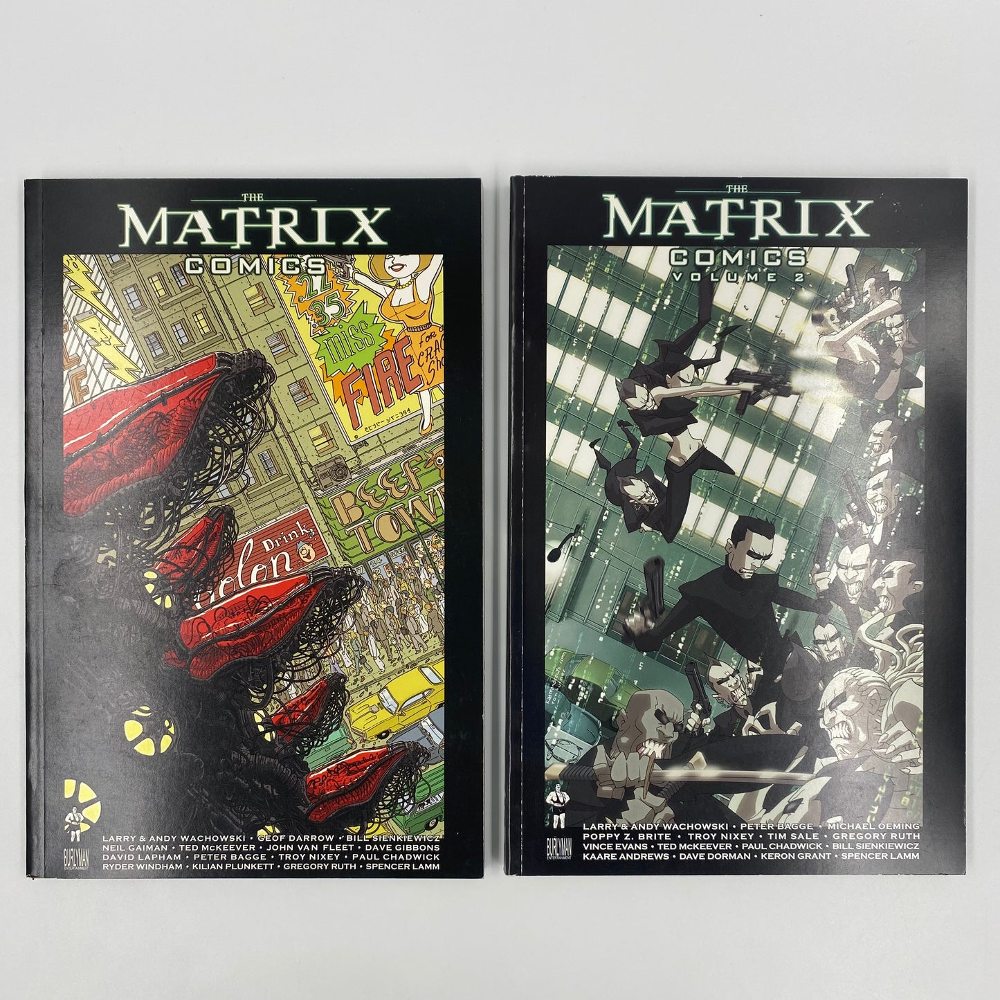 The Matrix Comics volume 1 & volume 2 first edition TP’s (2003-2004) Burlyman
