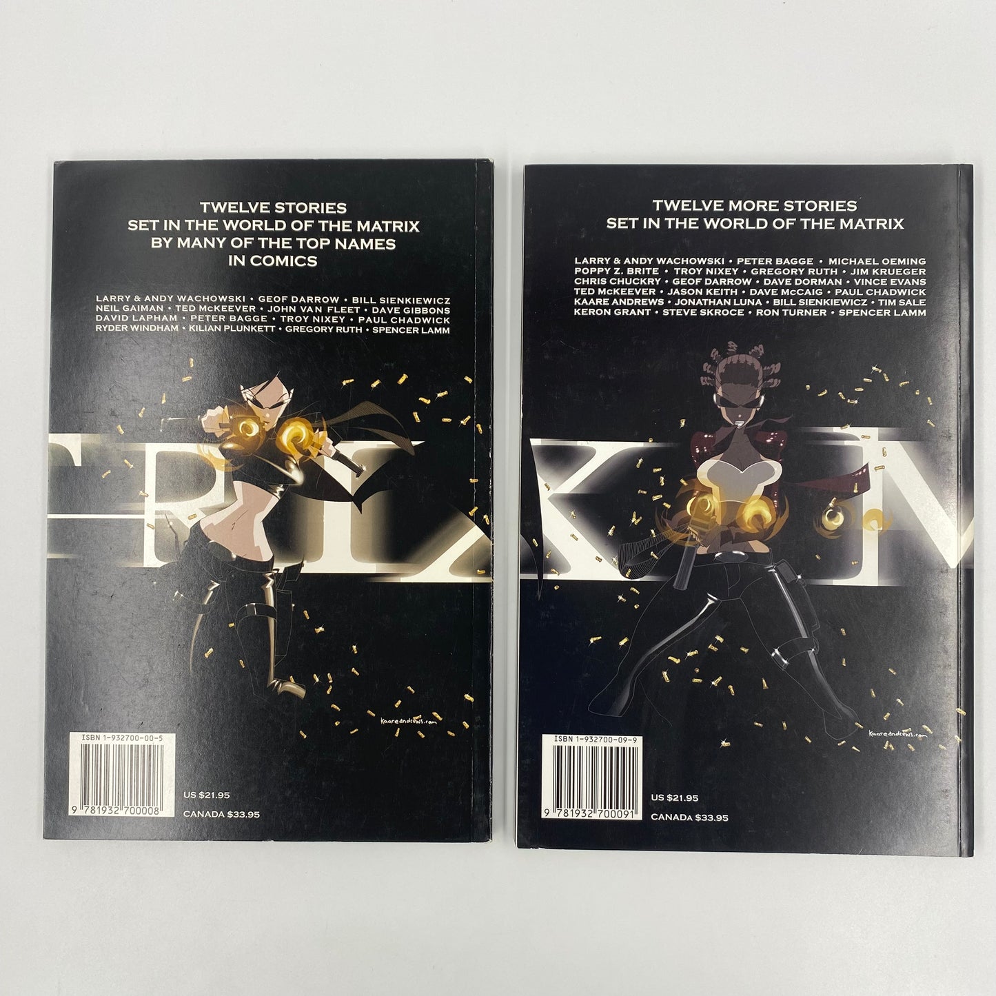 The Matrix Comics volume 1 & volume 2 first edition TP’s (2003-2004) Burlyman