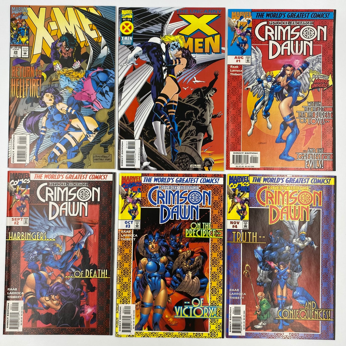 M&PC Marvel Comic Book FUN PACK: Psylocke & Archangel