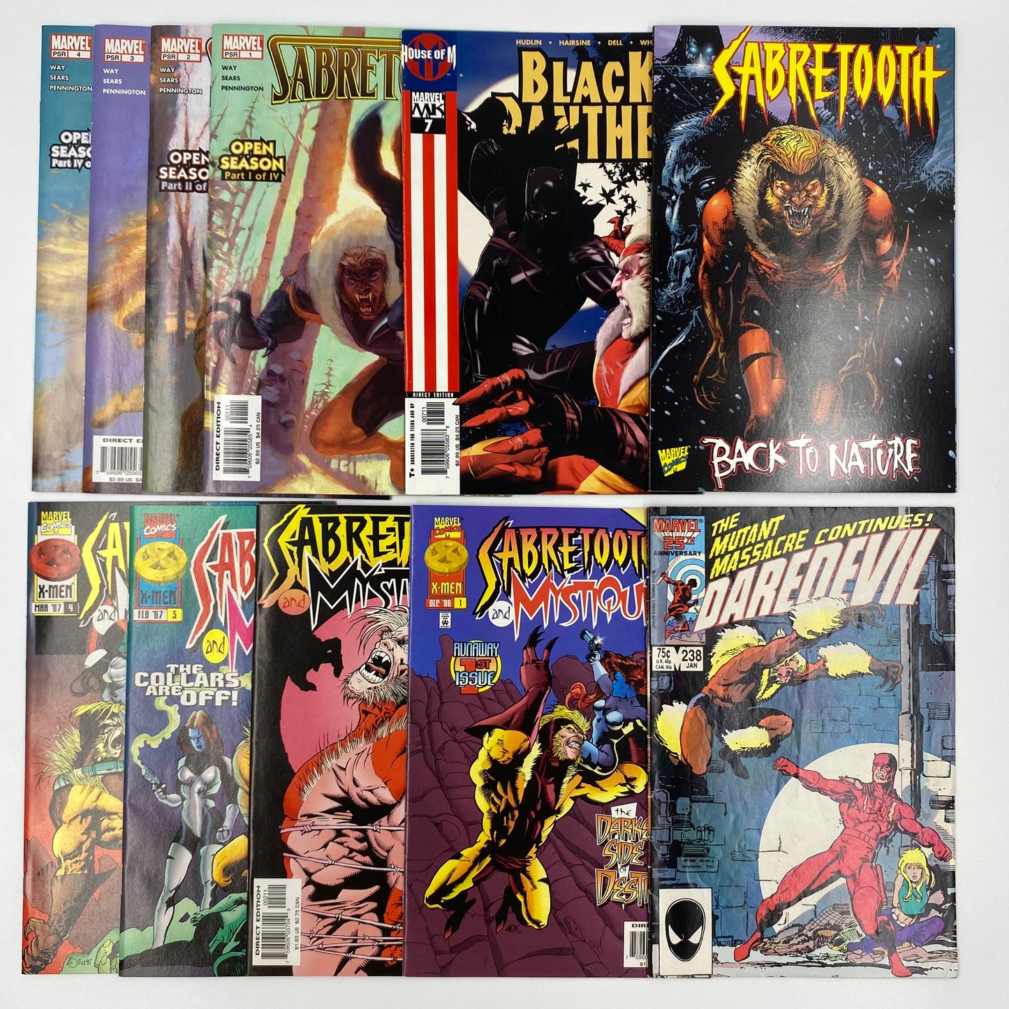 M&PC Marvel Comic Book MEGA FUN PACK: Sabretooth