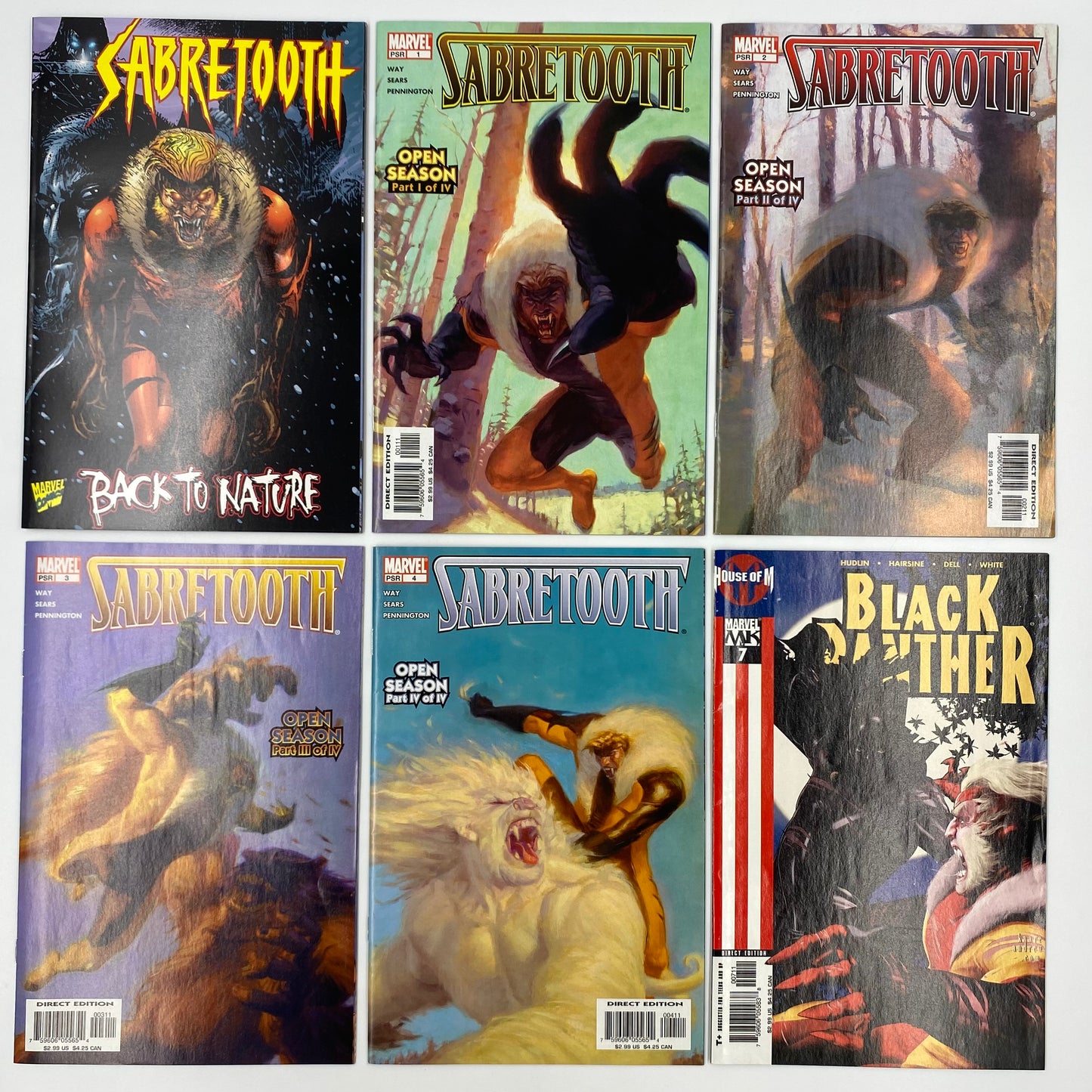 M&PC Marvel Comic Book MEGA FUN PACK: Sabretooth