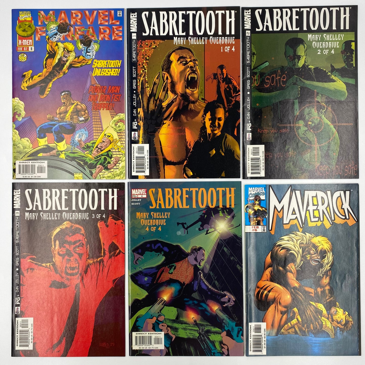 M&PC Marvel Comic Book MEGA FUN PACK: Sabretooth