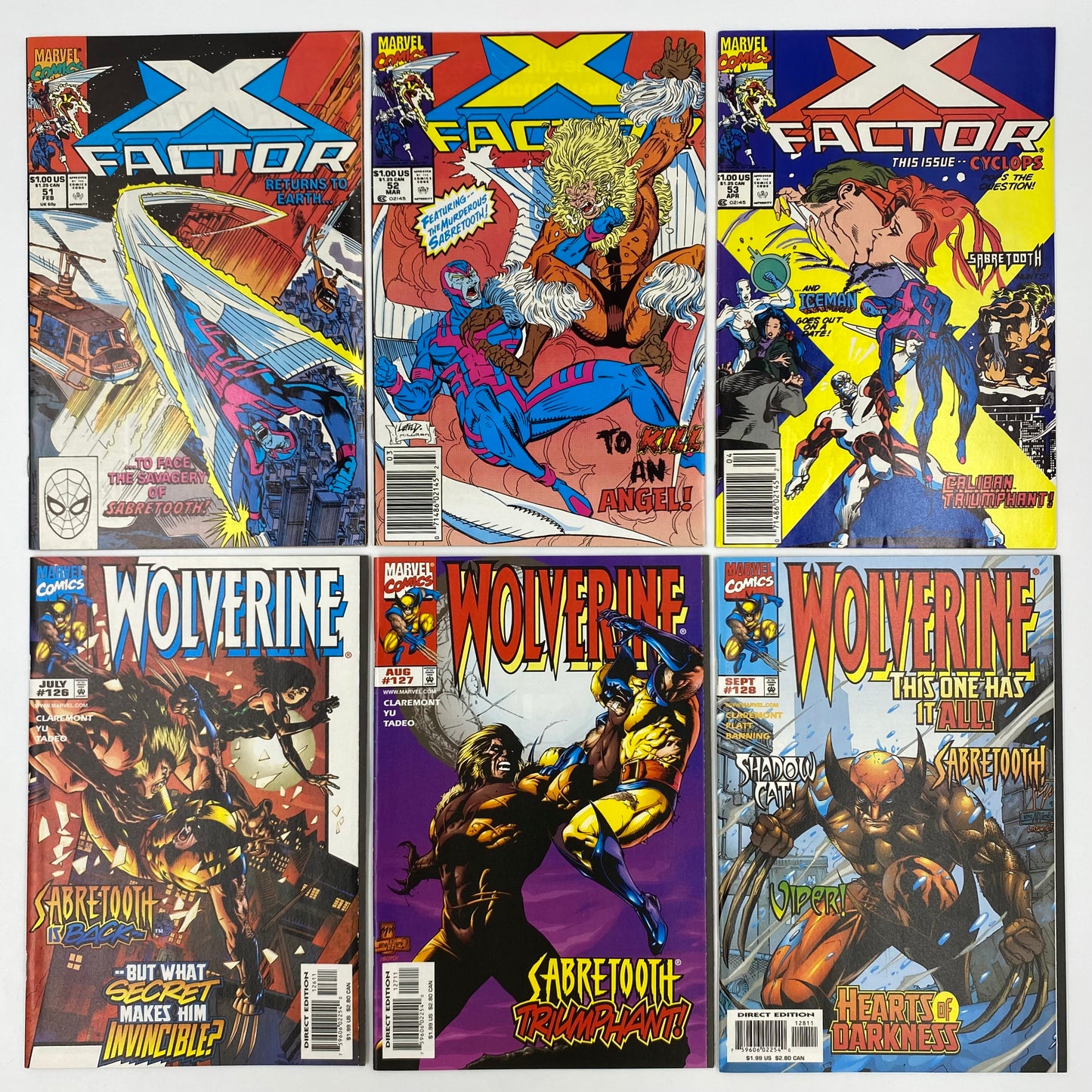 M&PC Marvel Comic Book MEGA FUN PACK: Sabretooth VS Wolverine & The X-Men