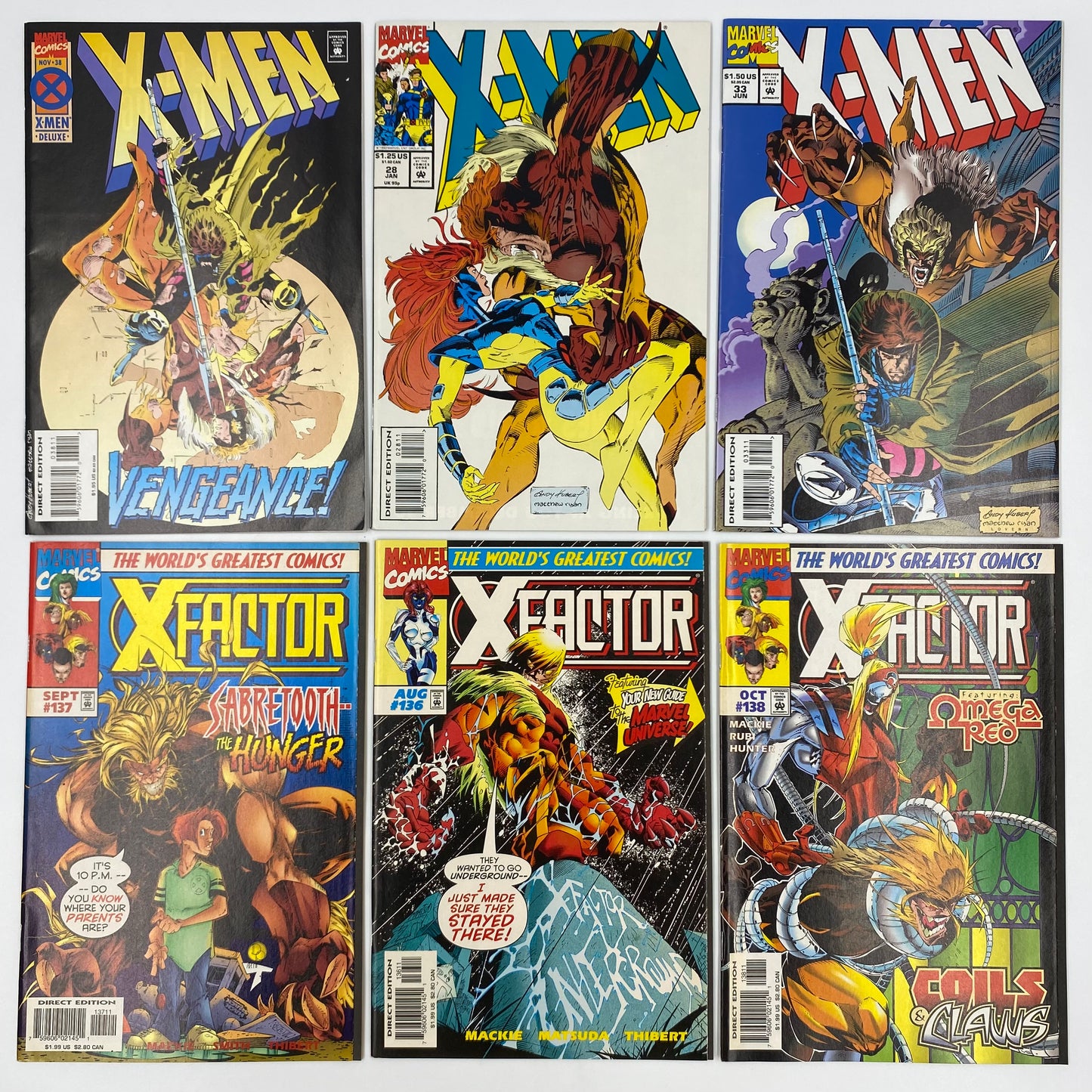 M&PC Marvel Comic Book MEGA FUN PACK: Sabretooth VS Wolverine & The X-Men