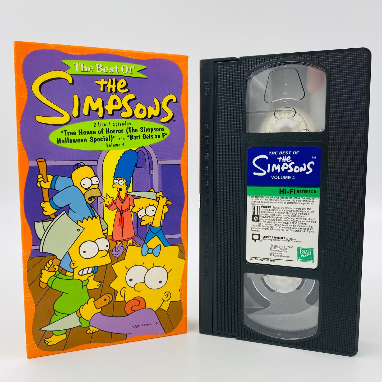 The Best of the Simpsons volumes 4, 5 and 6 VHS tape box set (1997) 20th Century Fox Home Entertainment