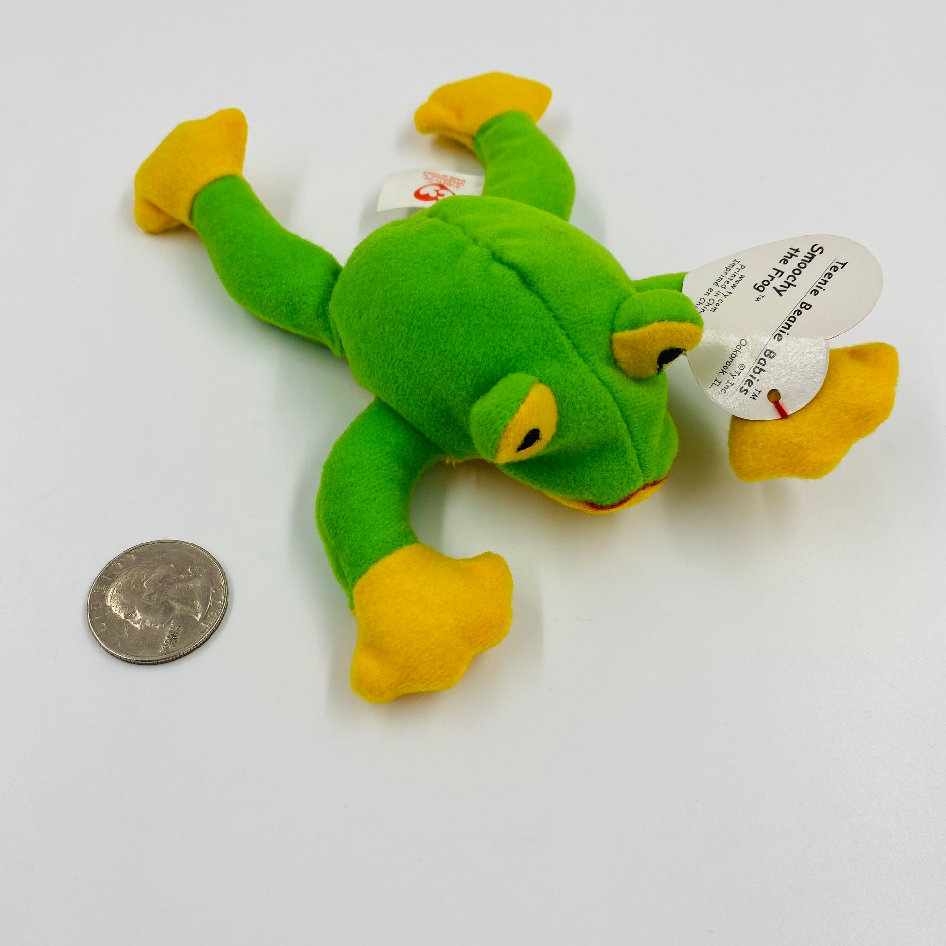 Teenie Beanie Babies Smoochy the Frog McDonald s Happy Meal bean bag p Mom and Pop Culture Collectibles