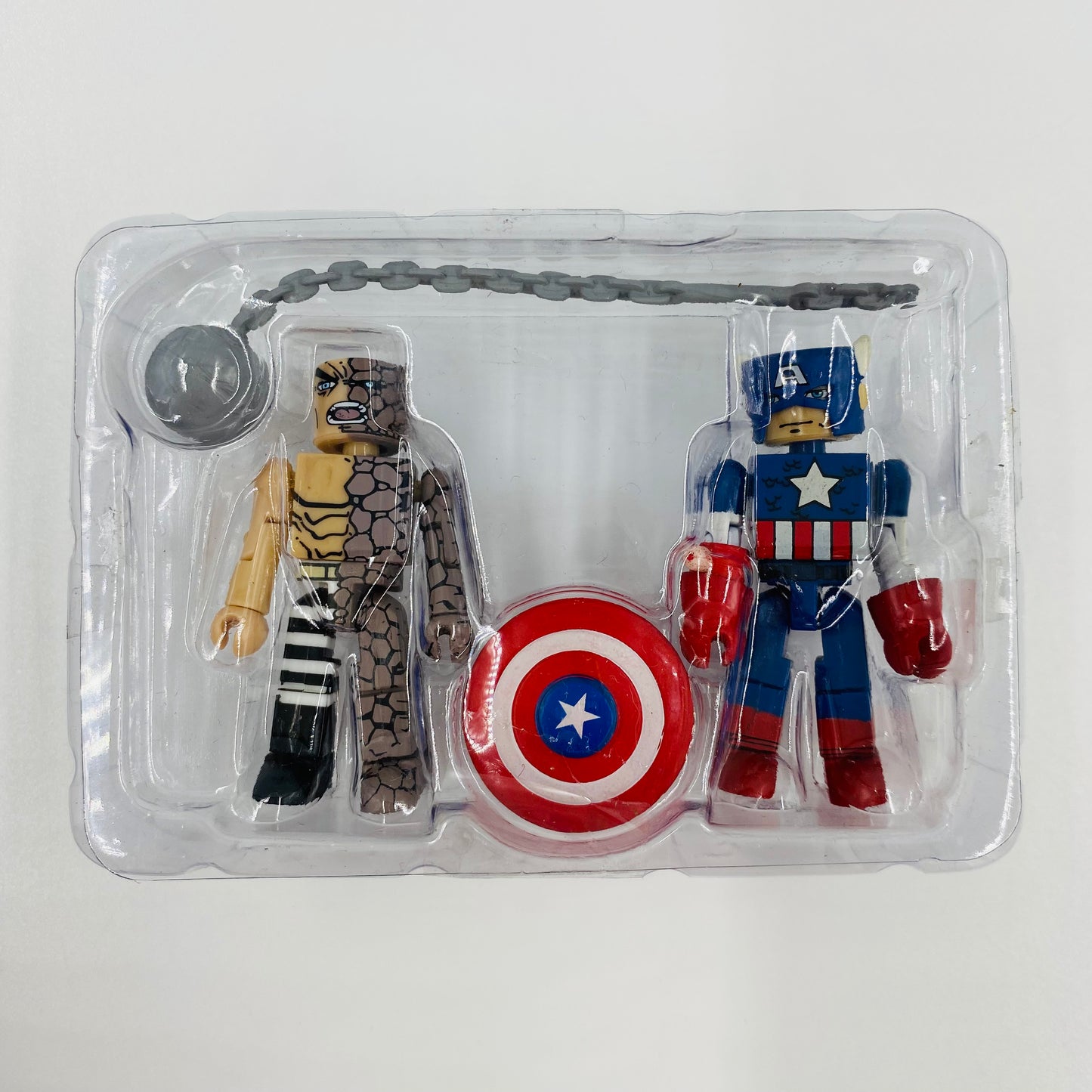 Minimates Marvel Universe wave 5 Captain America & Absorbing Man boxed/opened/complete 2" action figures (2003) Diamond Select Toys & Art Asylum