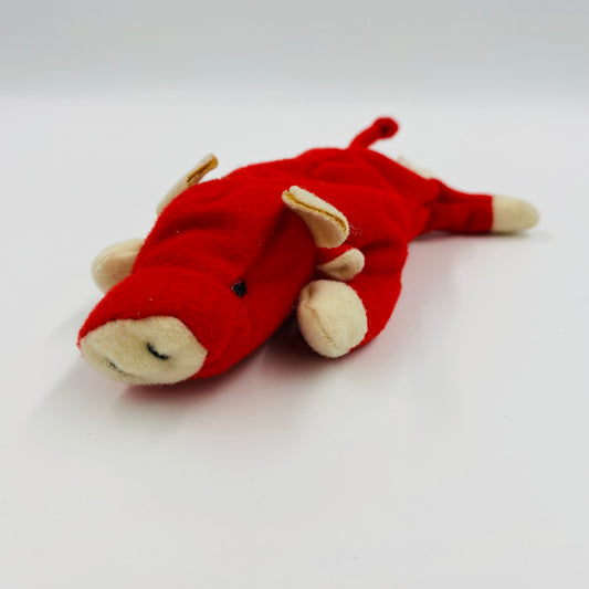 Teenie Beanie Babies Snort the Bull McDonald's Happy Meal bean bag plush toy animal (1997) loose no tag