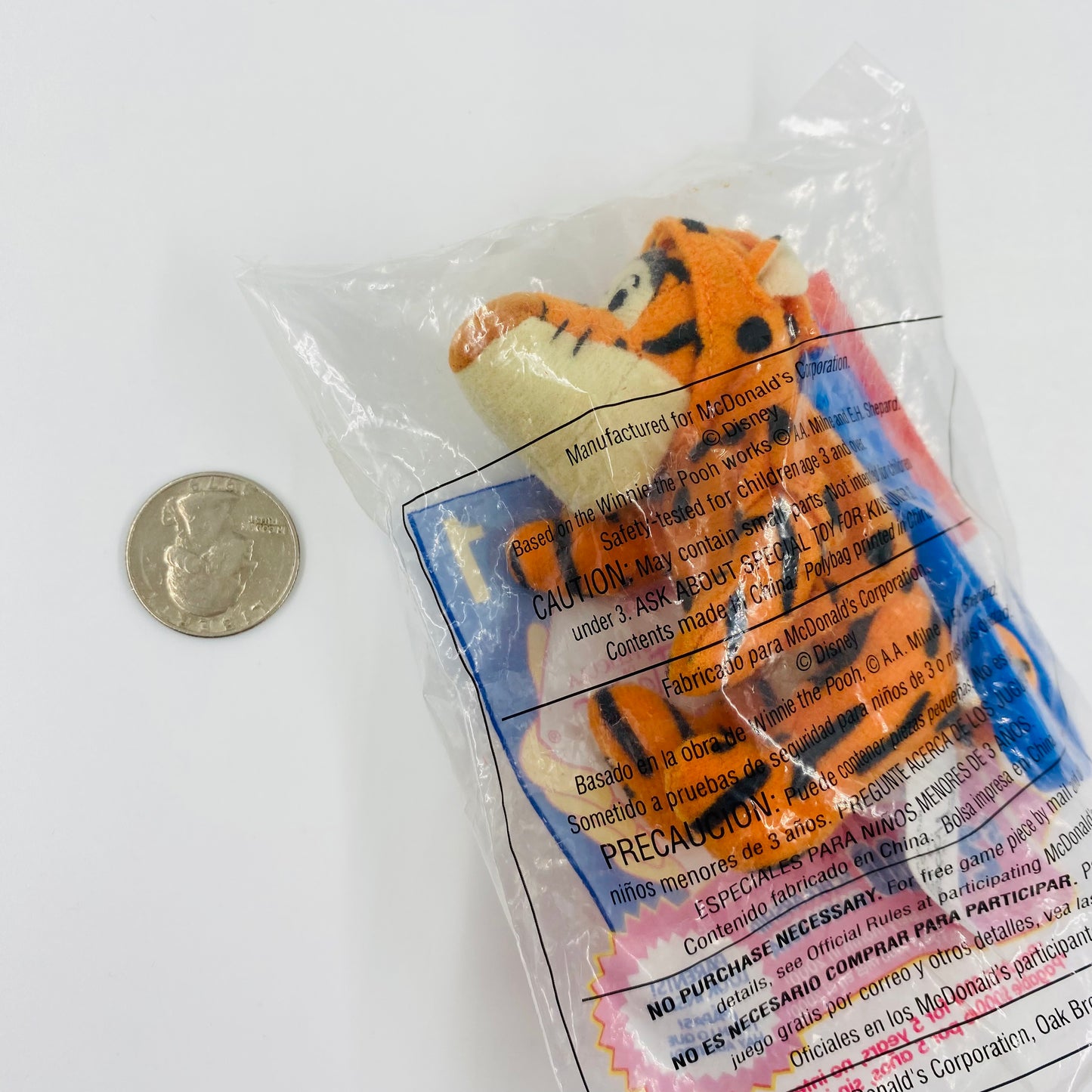 The Tigger Movie Tigger McDonald's Happy Meal soft toy (2000) bagged