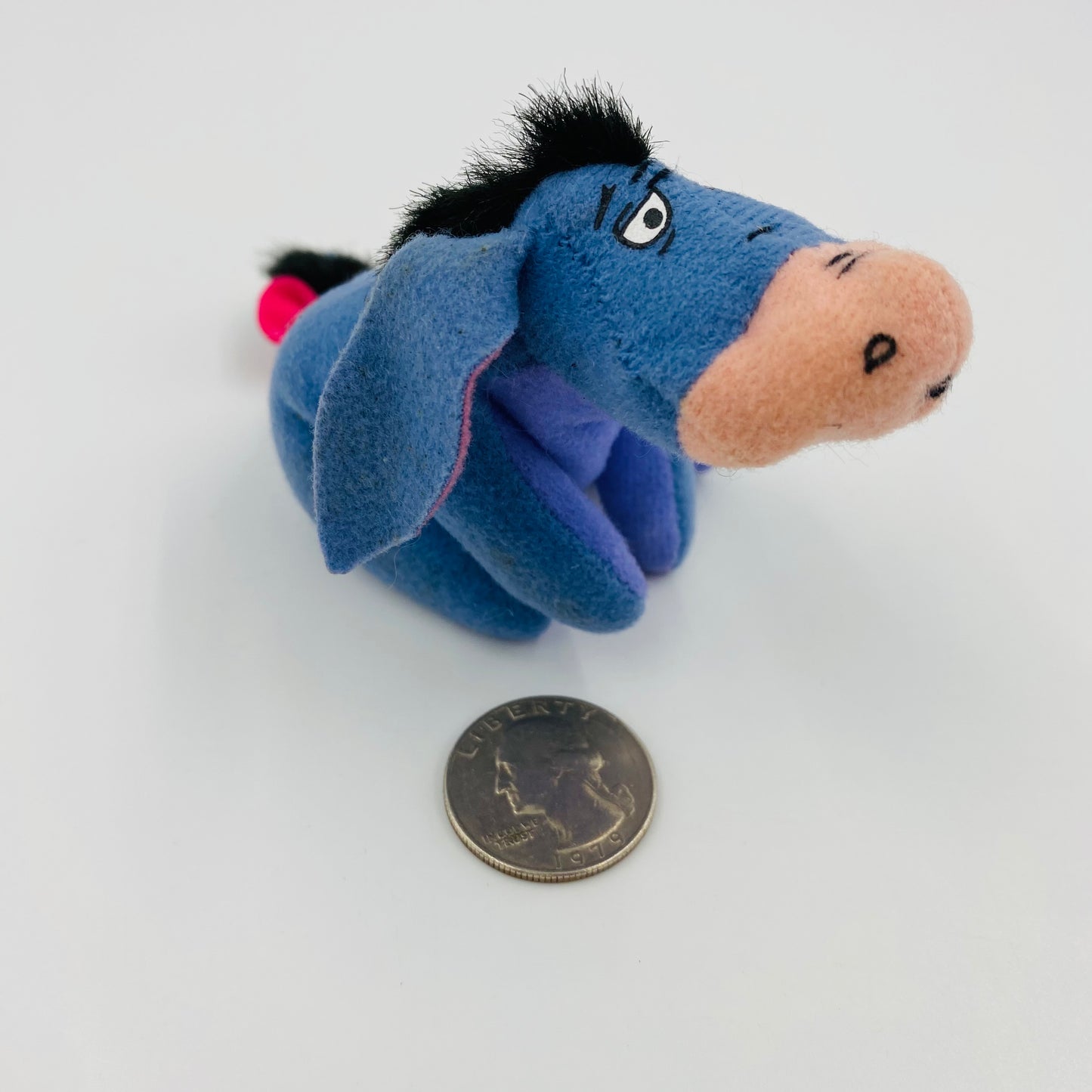 The Many Adventures of Winnie the Pooh Eeyore McDonald's Happy Meal bendable soft toy (2002) loose