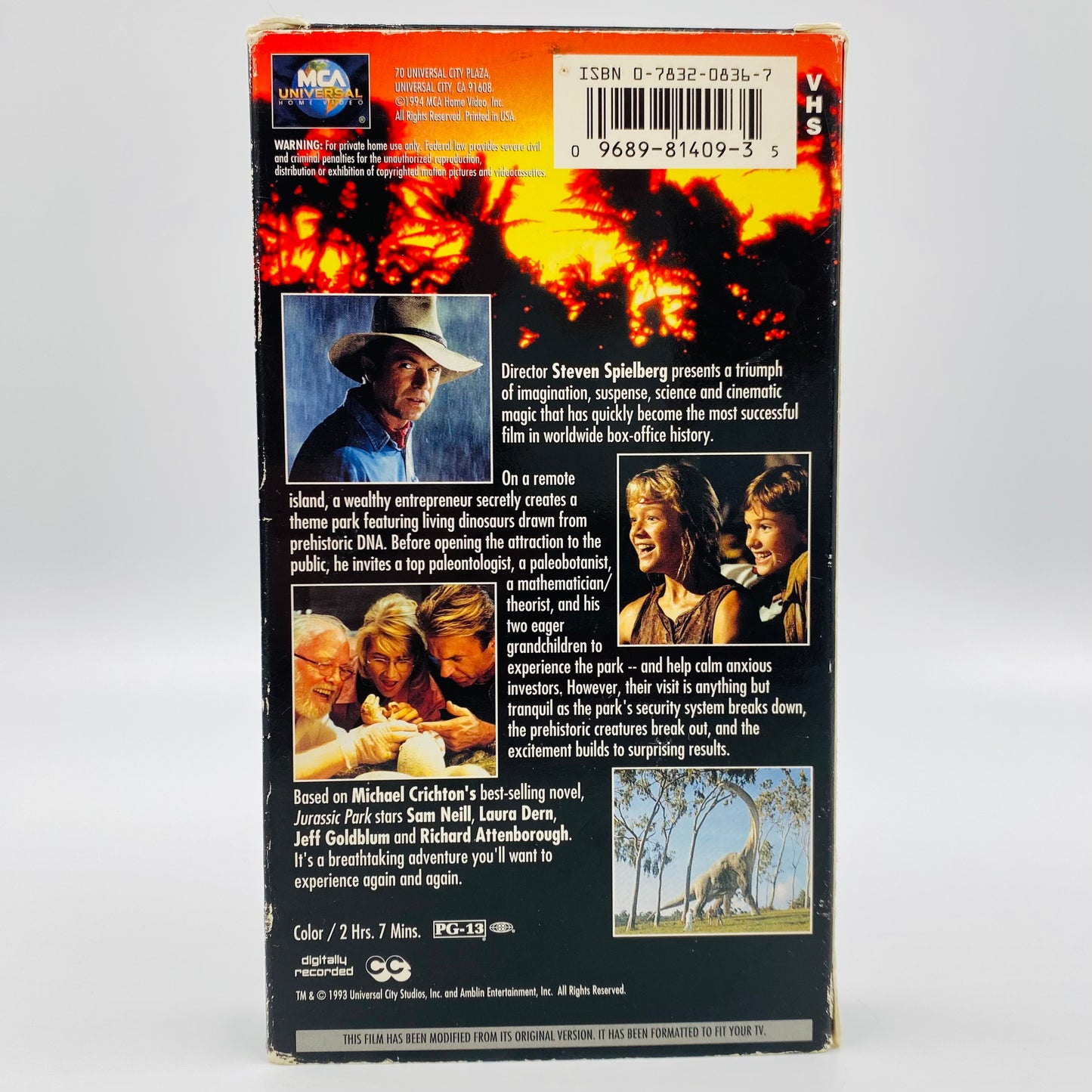 Jurassic Park VHS tape (1994) MCA Universal Home Video