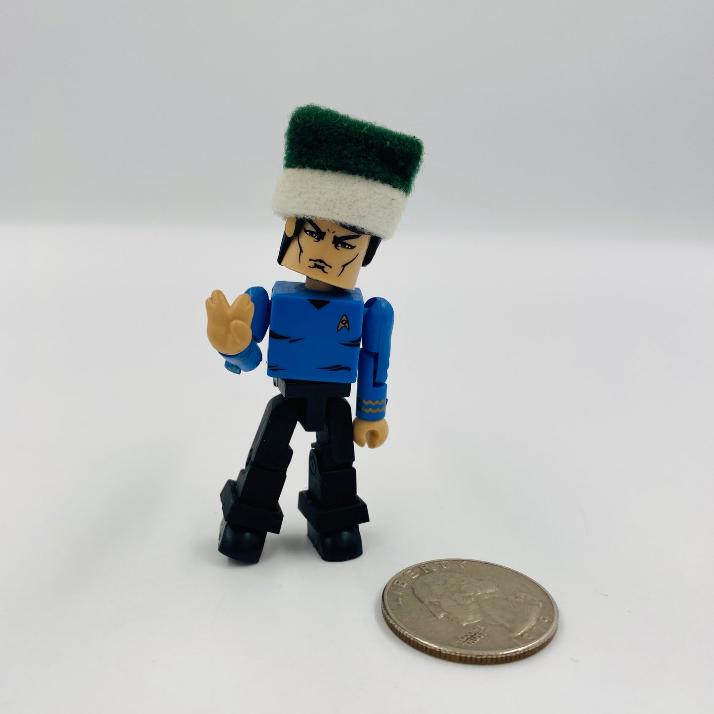 Minimates Star Trek Christmas Elf Spock loose 2" action figure (2009) Diamond Select Toys & Art Asylum