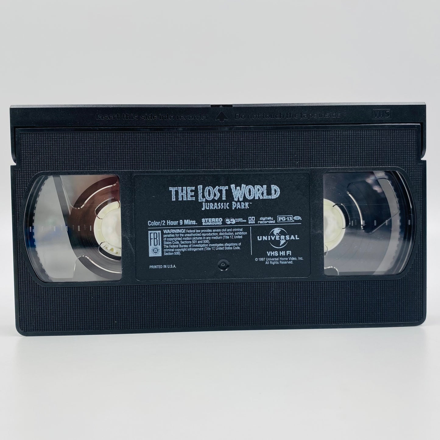 The Lost World Jurassic Park VHS tape (1994) Universal