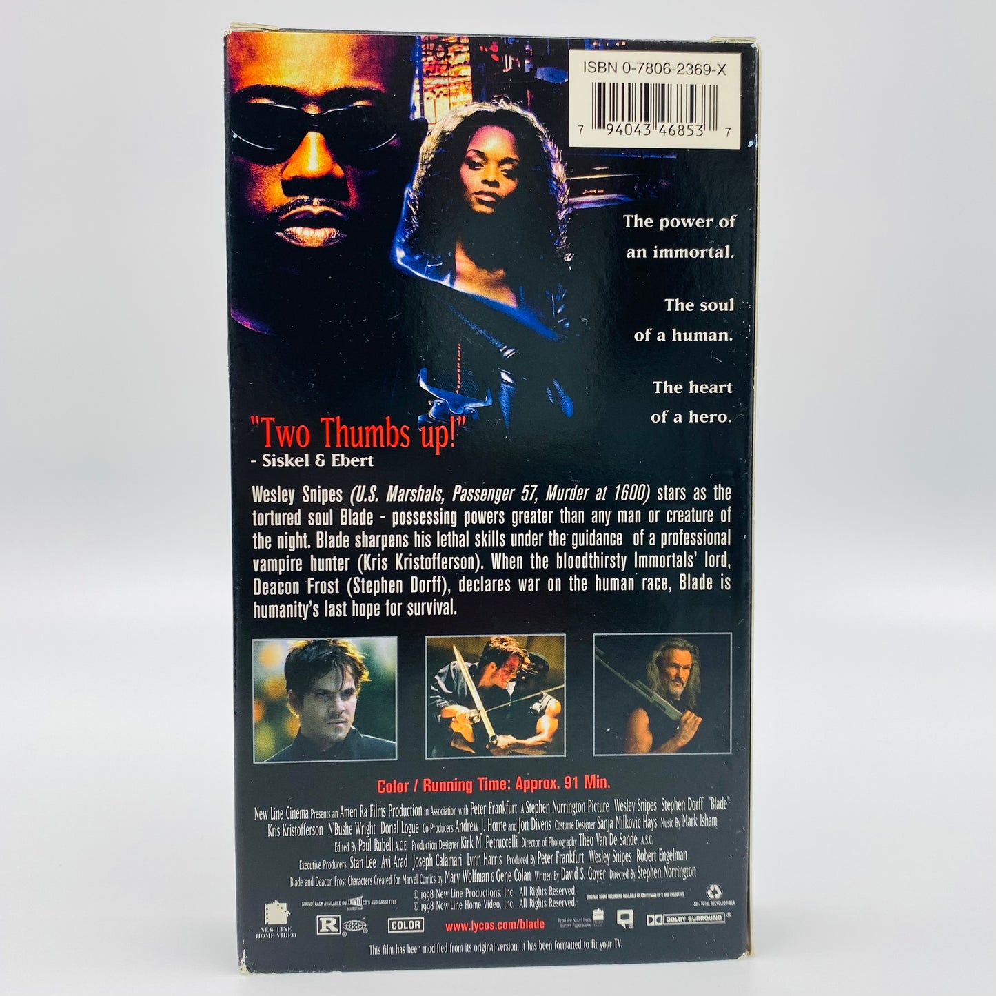 Blade VHS tape (1998) New Line Home Video