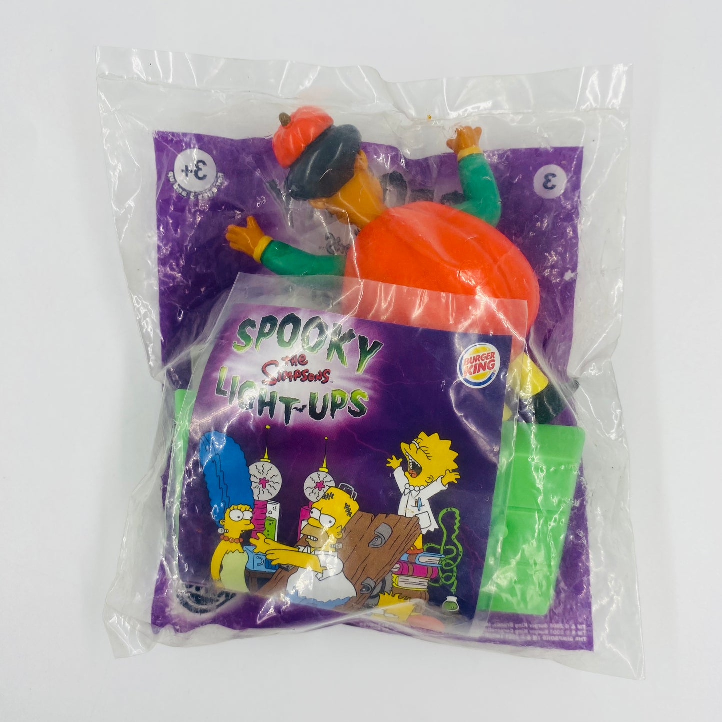 The Simpsons Spooky Light-Ups Apu Burger King Kids' Meals toy (2001) bagged