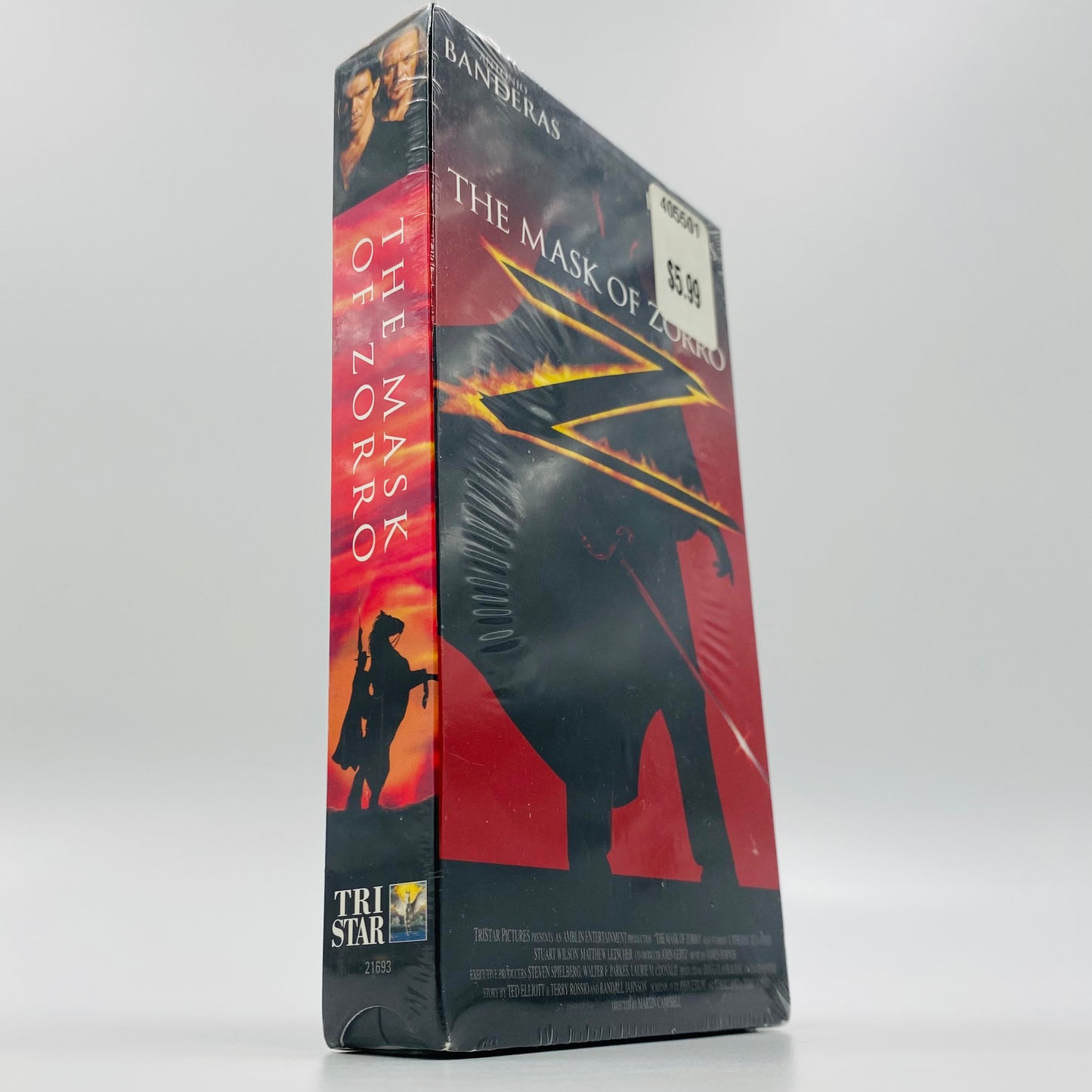 Mask of Zorro SEALED VHS tape (1998) Columbia Tristar Home Video