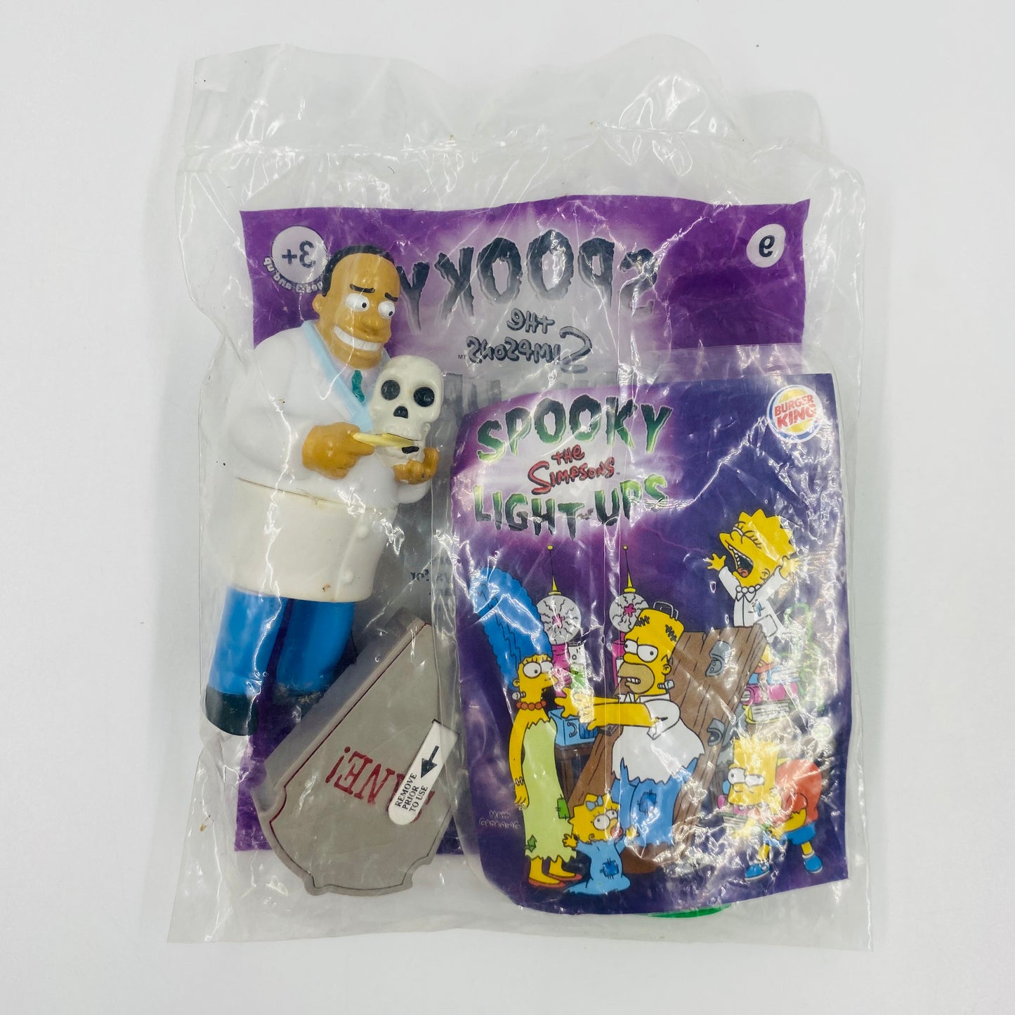 The Simpsons Spooky Light-Ups Dr. Hibbert Burger King Kids' Meals toy (2001) bagged