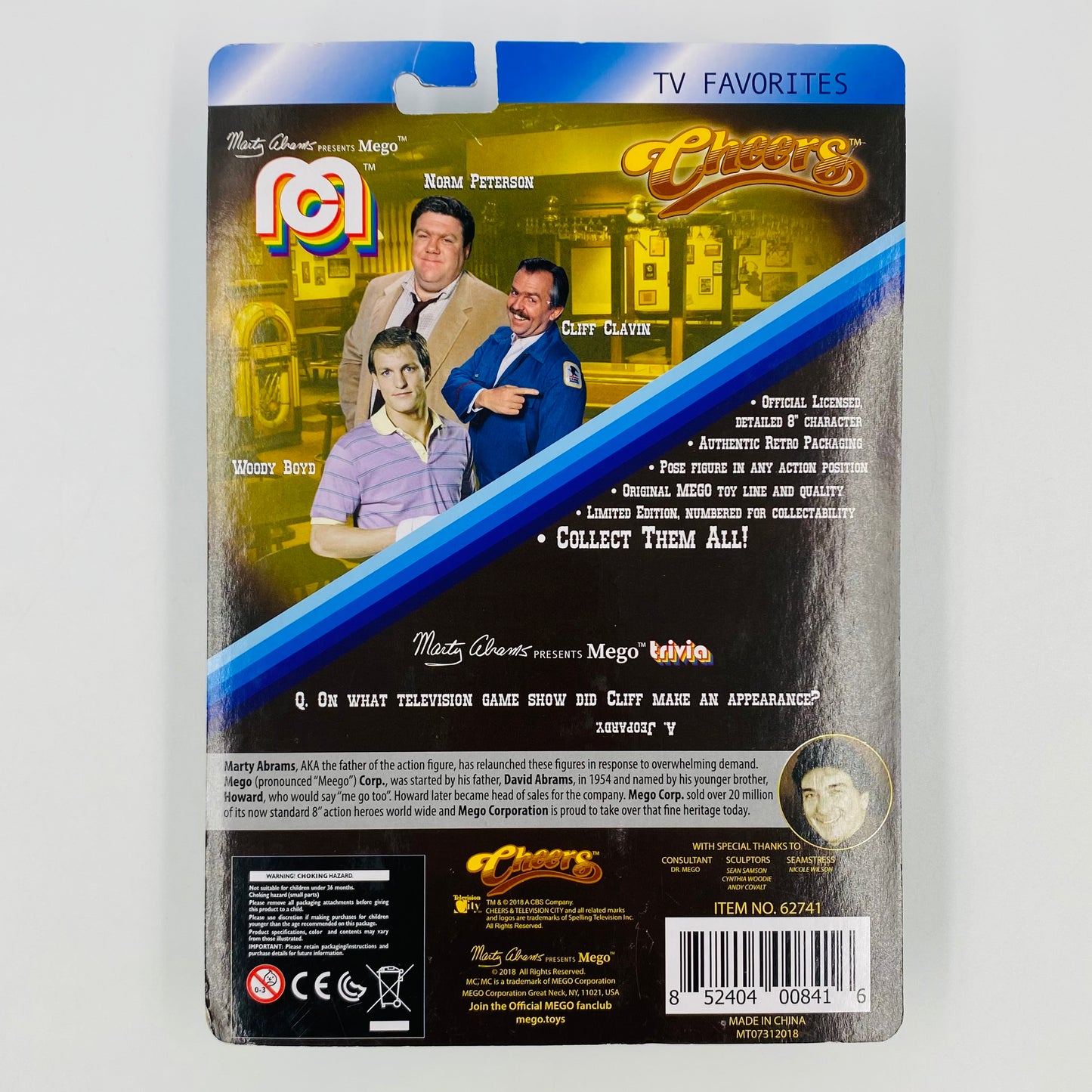 Cheers Cliff Clavin 8” action figure (2018) MEGO