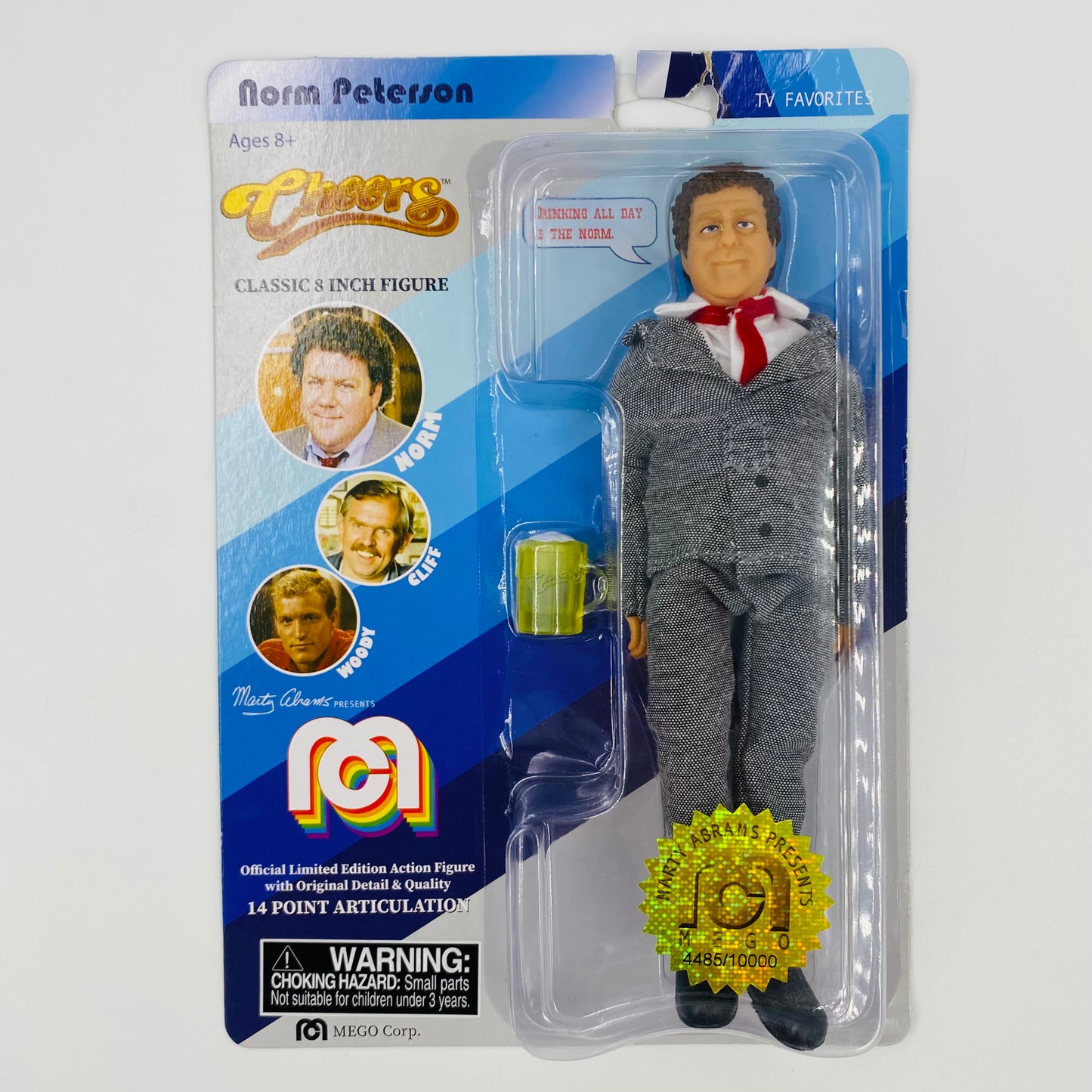 Cheers Norm Peterson 8” action figure (2018) MEGO