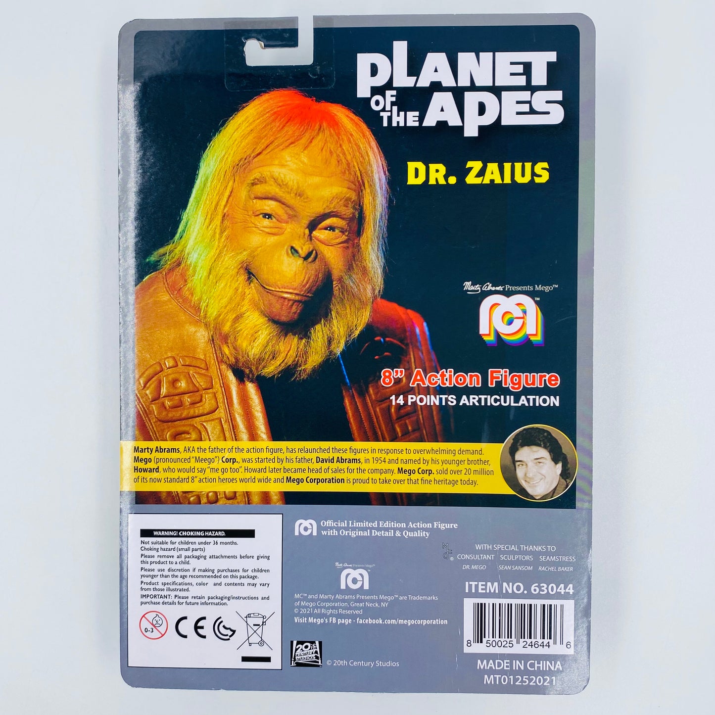 Planet of the Apes Dr. Zaius 8” action figure (2021) MEGO