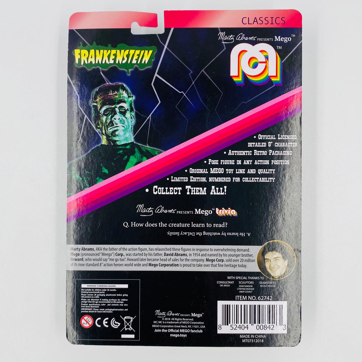 Frankenstein’s Monster 8” action figure (2018) MEGO