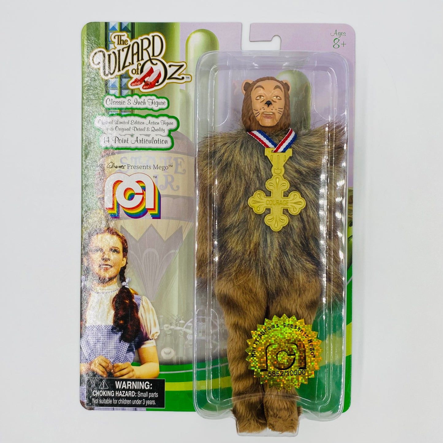 Wizard of Oz Cowardly Lion 8” action figure (2018) MEGO