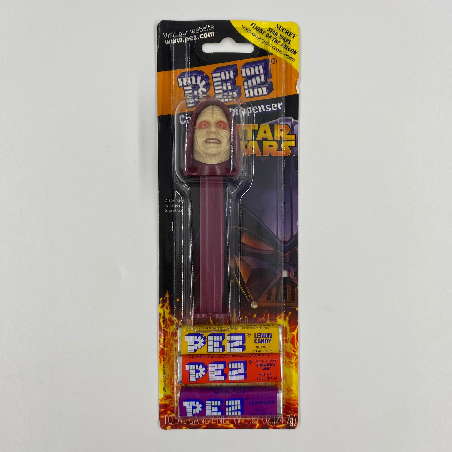 Star Wars Emperor Palpatine PEZ dispenser (2005) carded 5.9 China