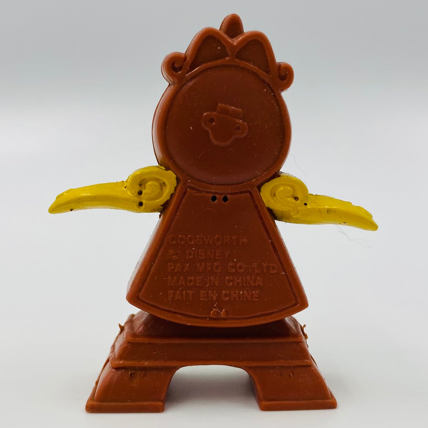 Beauty and the Beast Cogsworth 2.5” rubber figure